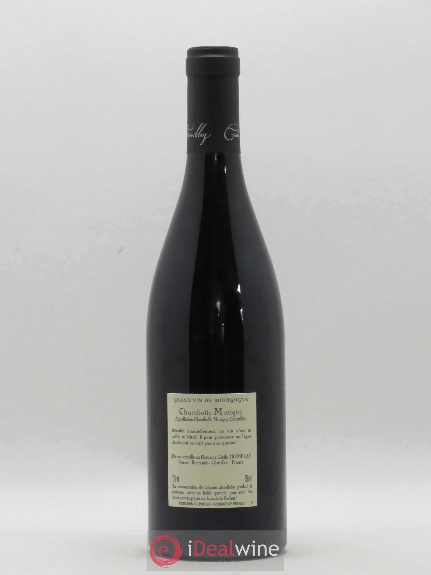 Chambolle-Musigny Les Cabottes Cécile Tremblay 2016 - Lot de 1 bouteille - 1