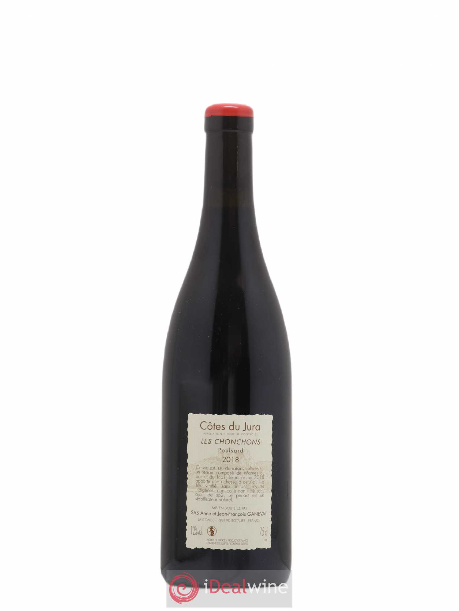 Côtes du Jura Les Chonchons Anne et Jean François Ganevat 2018 - Lot de 1 bouteille - 1