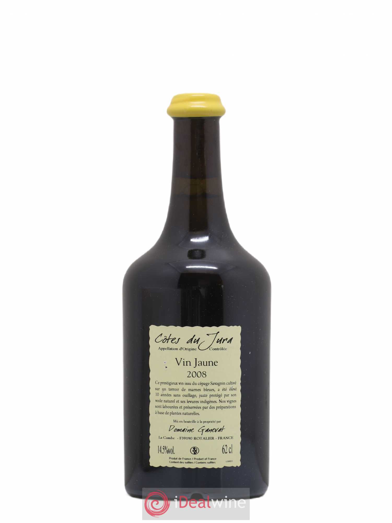 Côtes du Jura Vin Jaune Jean-François Ganevat (Domaine) 2008 - Lot de 1 bouteille - 1