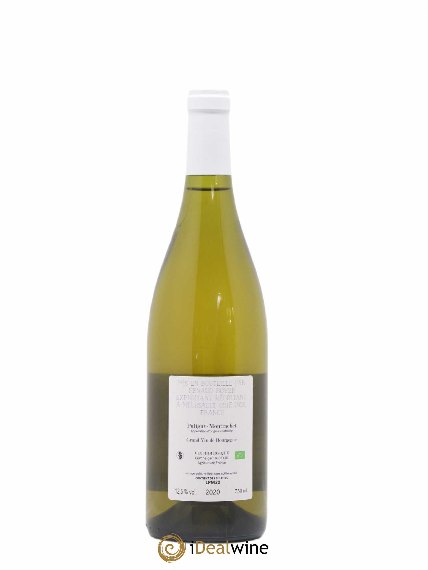 Puligny-Montrachet Les Reuchaux Renaud Boyer 2020 - Lot de 1 bouteille - 1