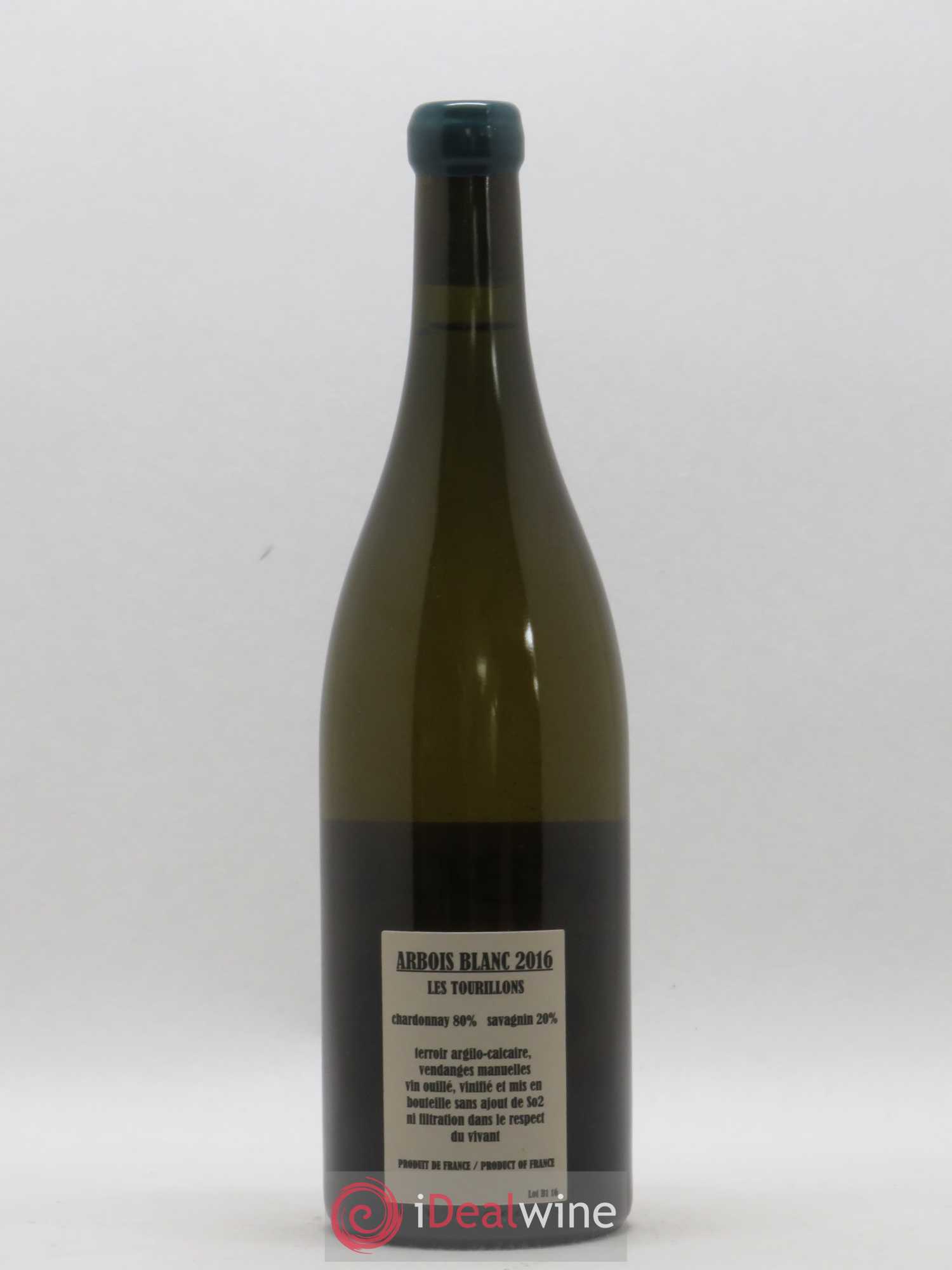 Arbois Chardonnay Savagnin Les Tourillons Adeline Houillon & Renaud Bruyère 2016 - Lot de 1 bouteille - 1