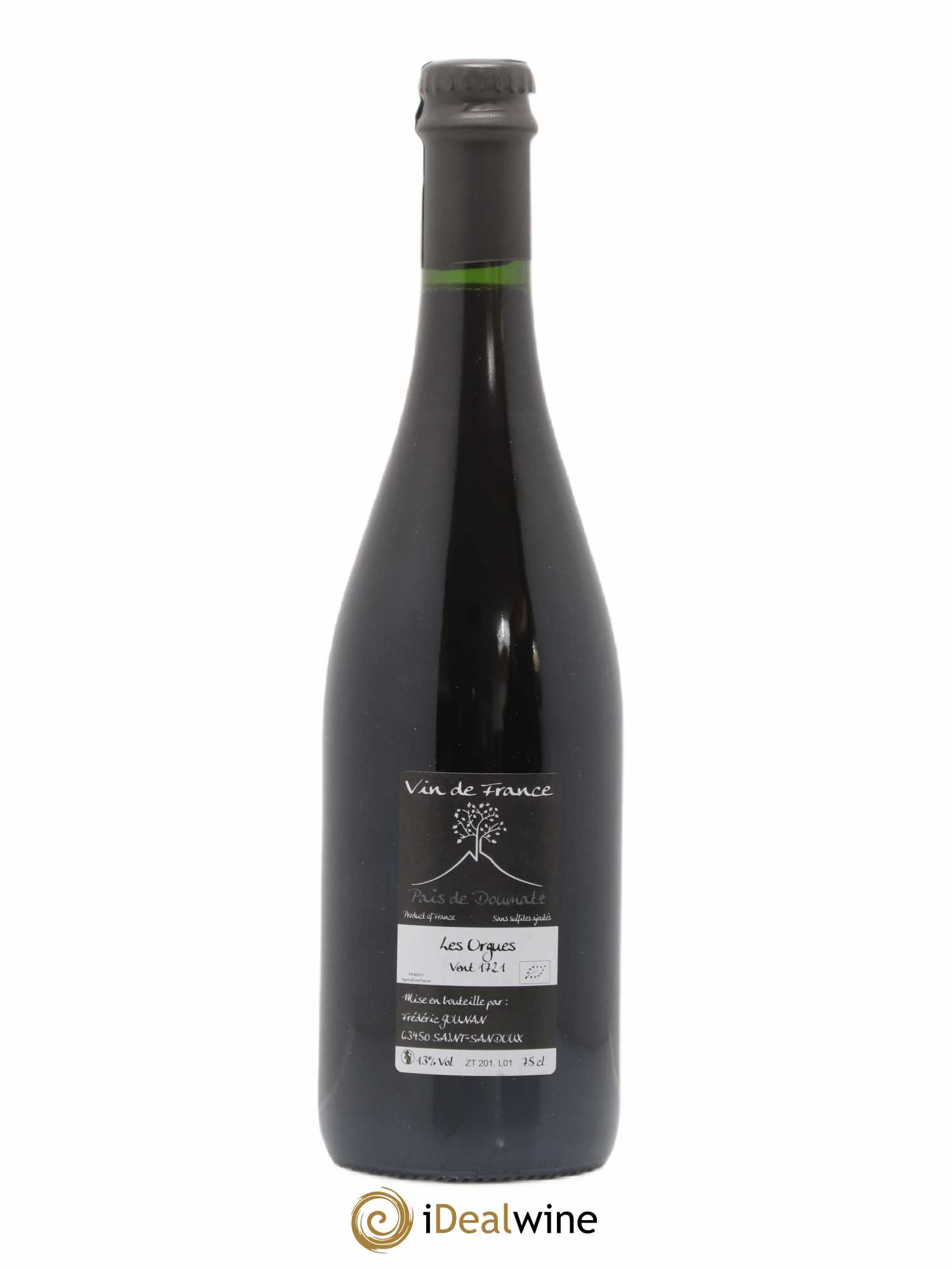 Vin de France Les Orgues Vignoble de l'Arbre Blanc 2017 - Lot de 1 bouteille - 1