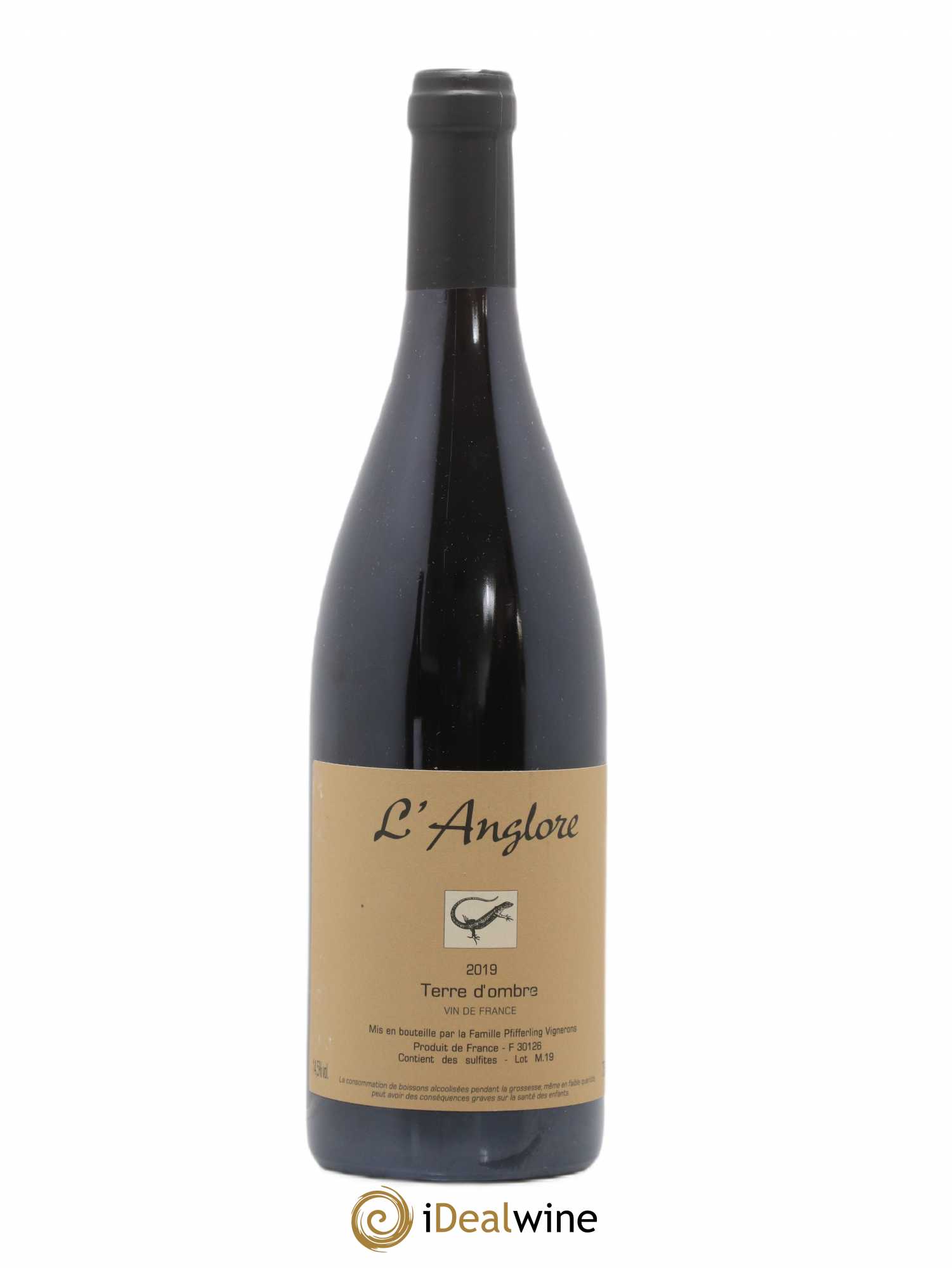Vin de France Terre d'Ombre L'Anglore 2019 - Lot de 1 bouteille - 0