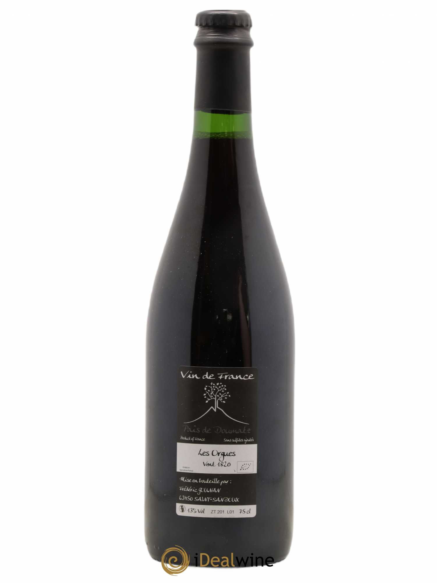 Vin de France Les Orgues Vignoble de l'Arbre Blanc 2018 - Lot de 1 bouteille - 1