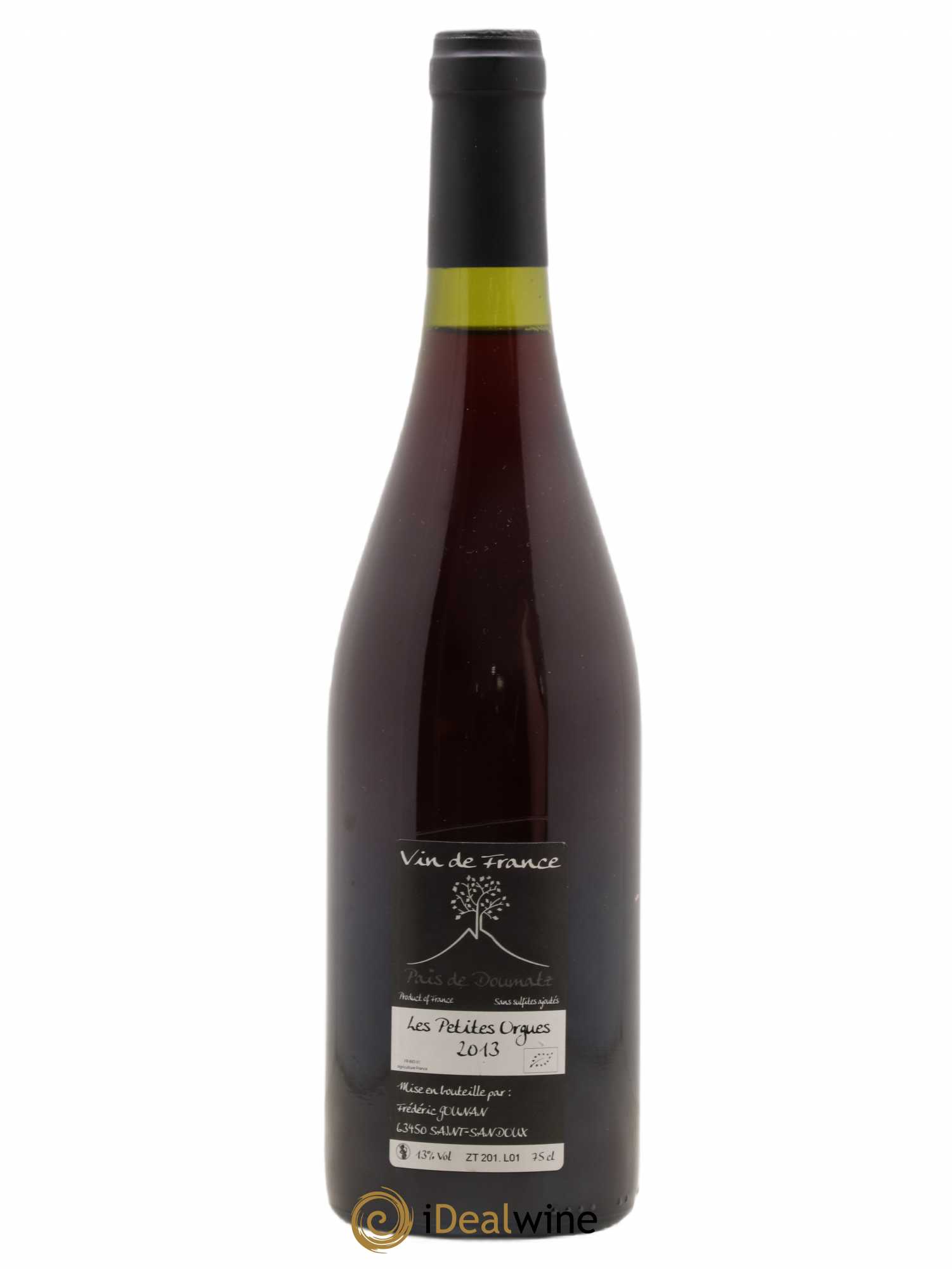 Vin de France Les Petites Orgues Vignoble de l'Arbre Blanc 2013 - Lot de 1 bouteille - 1