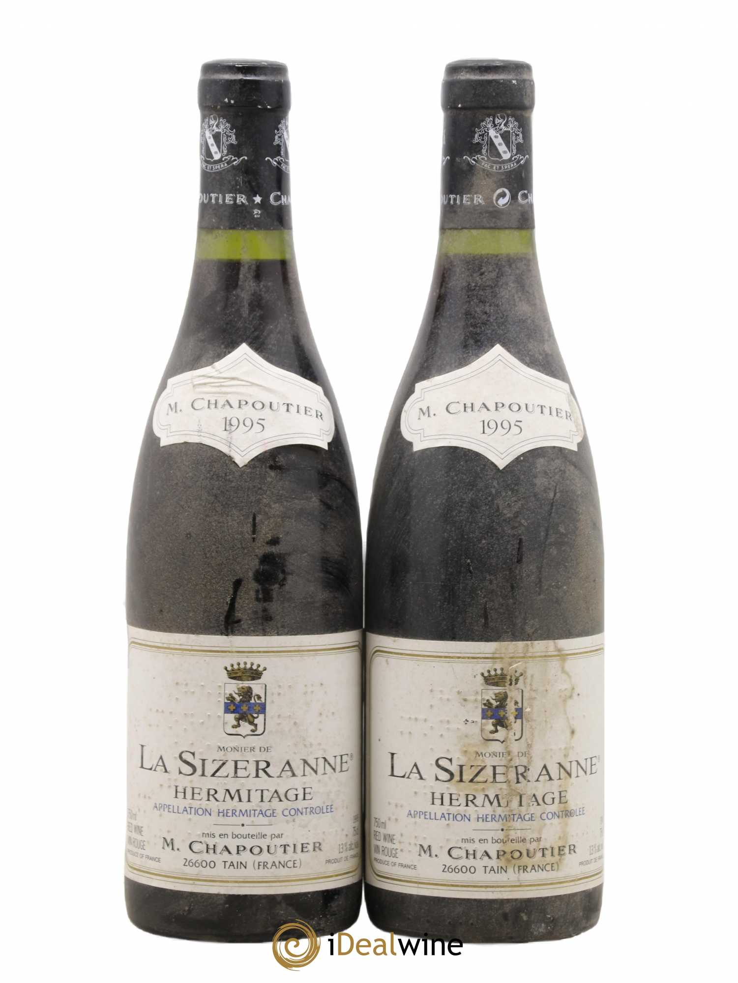 Hermitage Monier de La Sizeranne Chapoutier 1995 - Lot de 2 bouteilles - 0