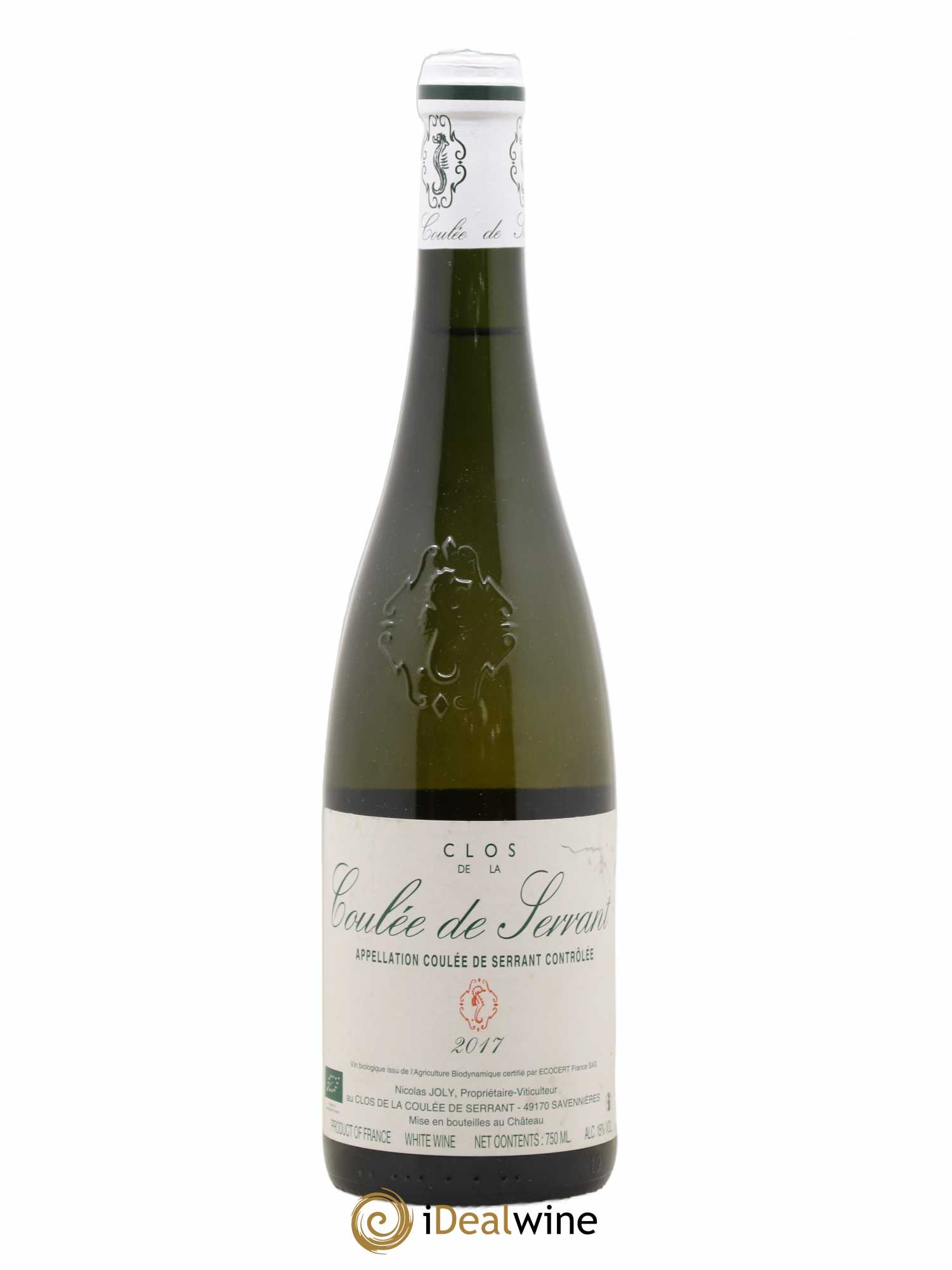 Savennières Clos de la Coulée de Serrant Vignobles de la Coulée de Serrant - Nicolas Joly 2017 - Lot de 1 bouteille - 0