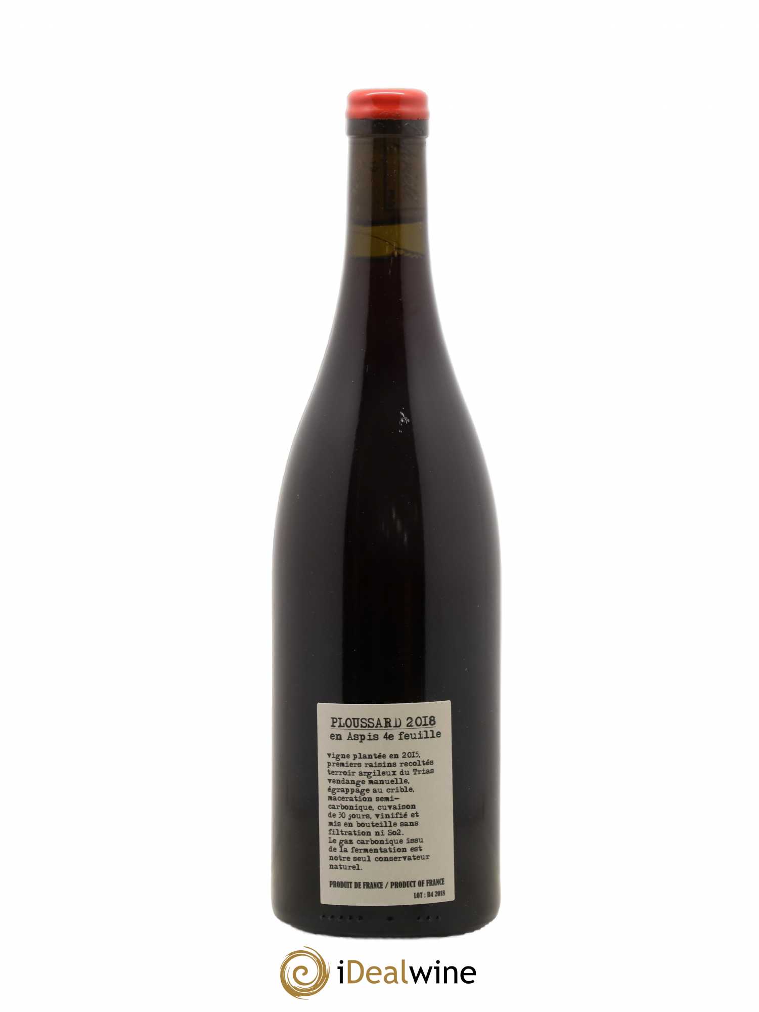 Arbois Ploussard Adeline Houillon & Renaud Bruyère 2018 - Lot de 1 bouteille - 1