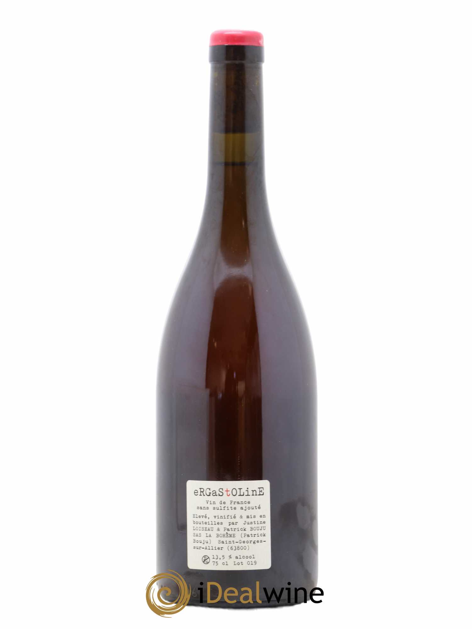 Vin de France Ergastoline Patrick Bouju - La Bohème 2019 - Lot de 1 bouteille - 1