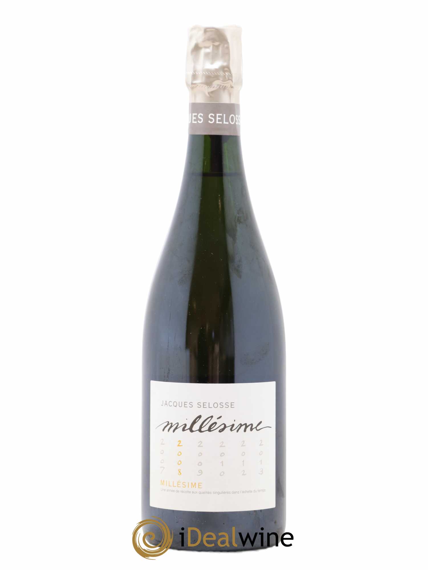 1er Cru Millésimé Extra-Brut Jacques Selosse 2008 - Lot de 1 bouteille - 0
