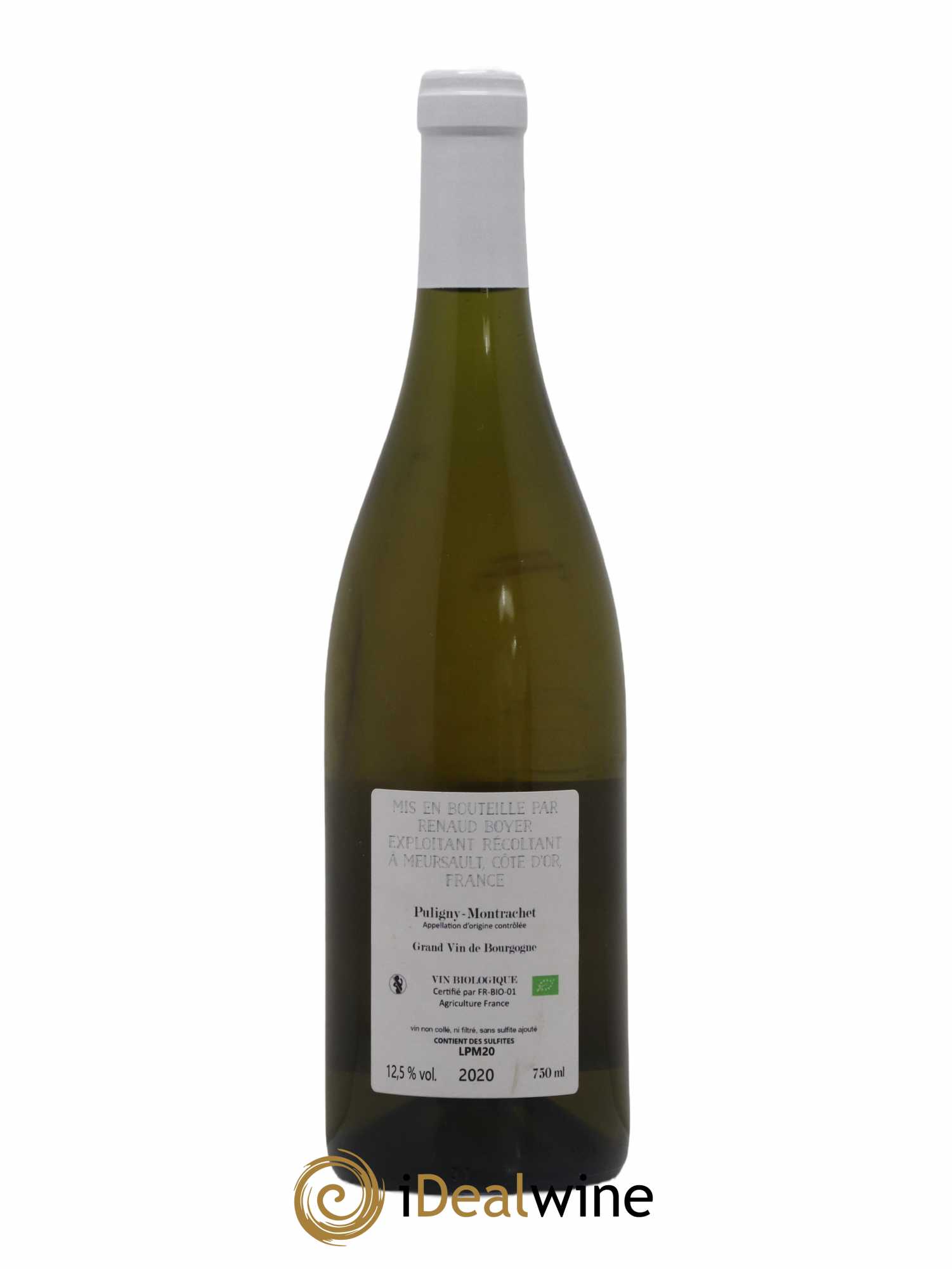 Puligny-Montrachet Les Reuchaux Renaud Boyer 2020 - Lot de 1 bouteille - 1