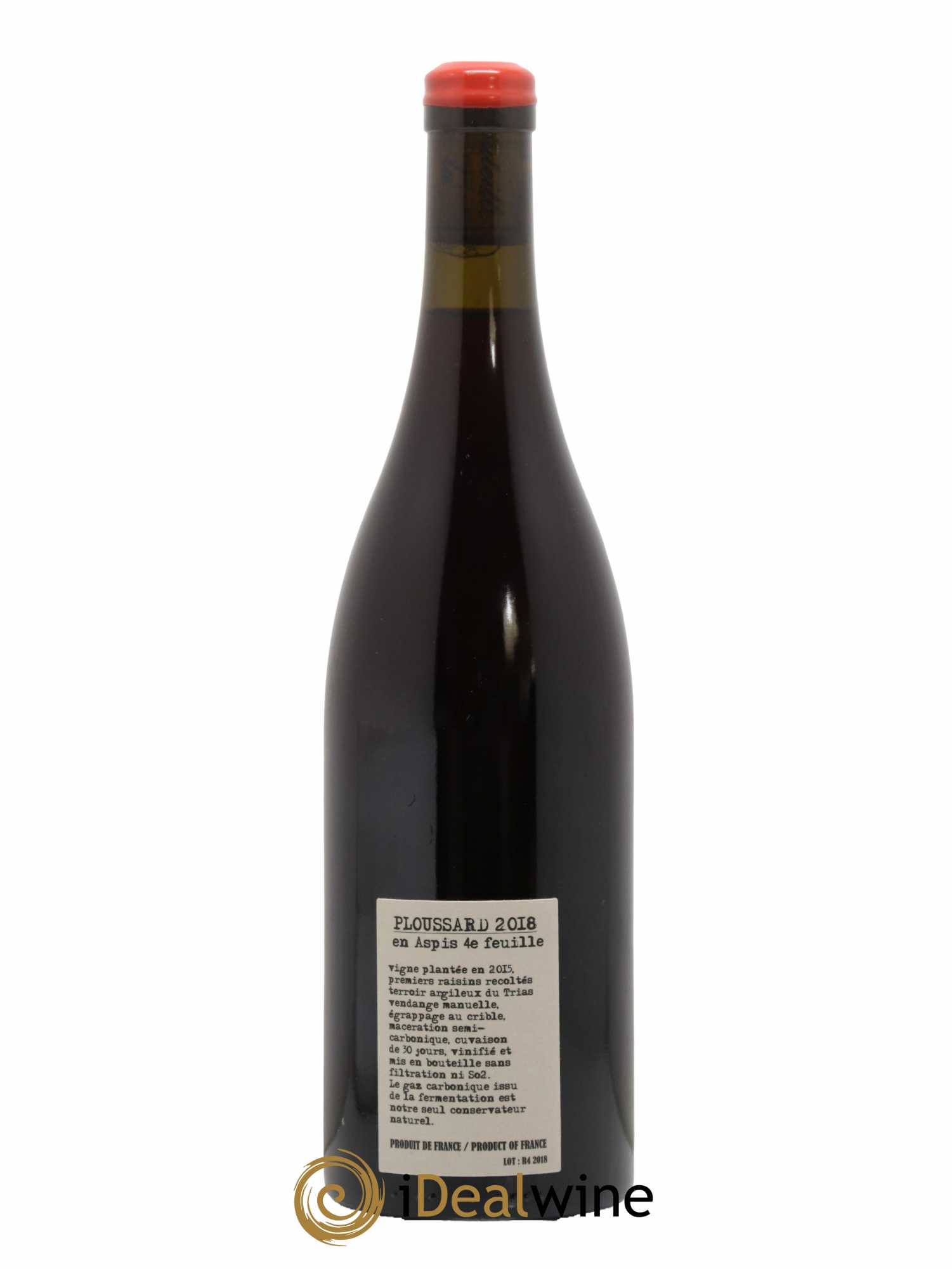 Arbois-Pupillin Ploussard En Aspis Adeline Houillon & Renaud Bruyère 2018 - Lot de 1 bouteille - 1
