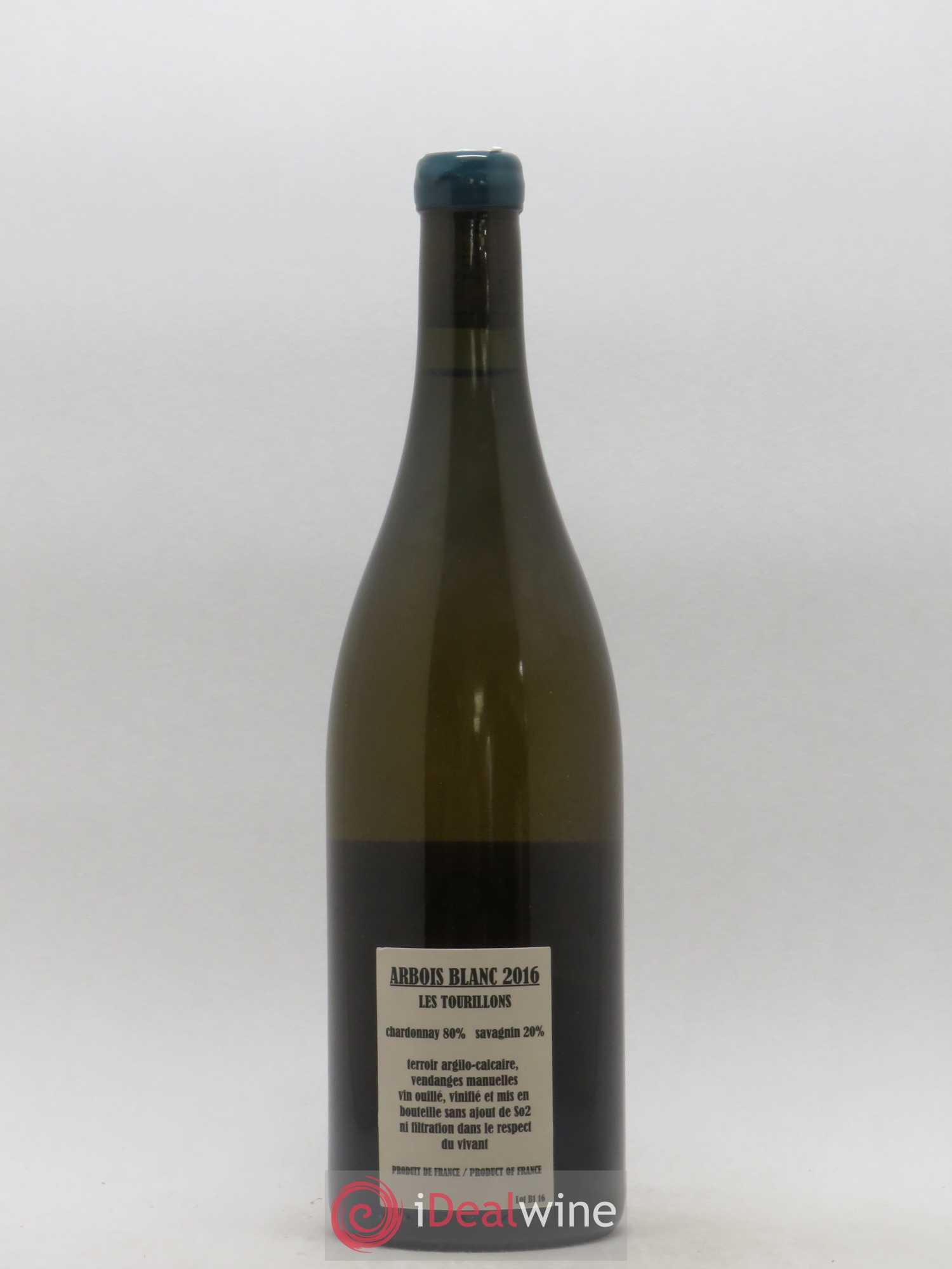 Arbois Chardonnay Savagnin Les Tourillons Adeline Houillon & Renaud Bruyère 2016 - Lot de 1 bouteille - 1