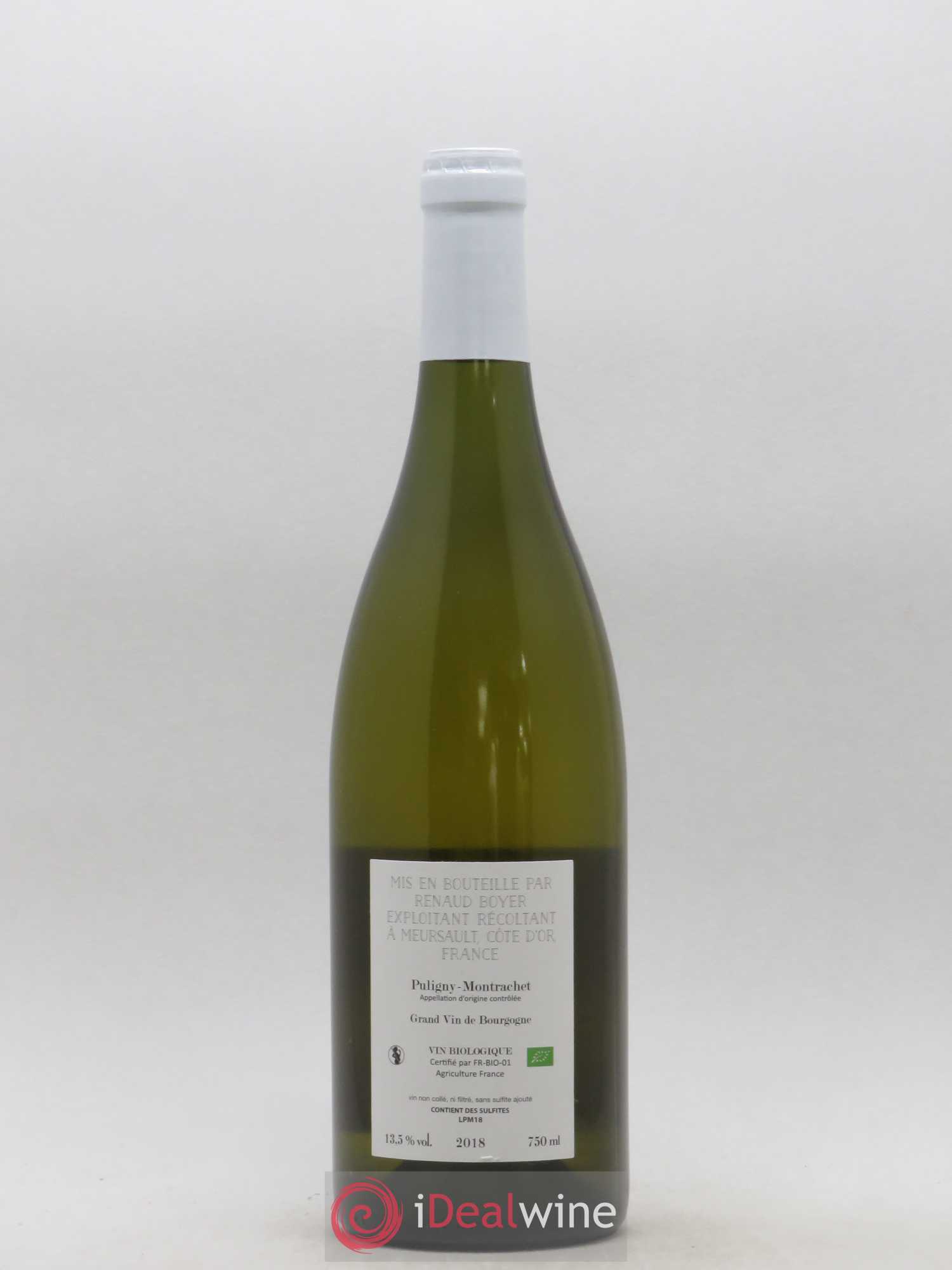 Puligny-Montrachet Les Reuchaux Renaud Boyer 2018 - Lot de 1 bouteille - 1