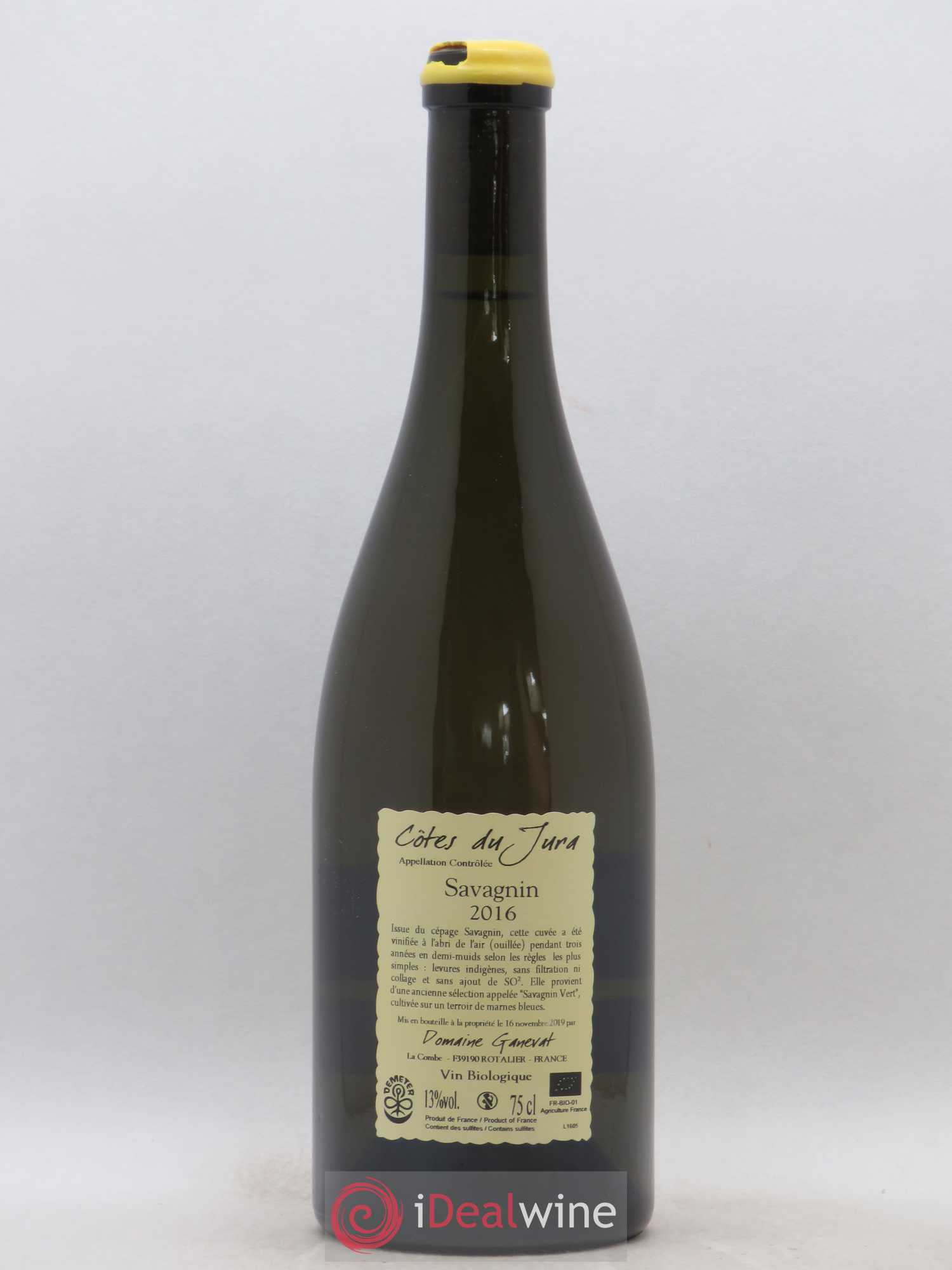 Côtes du Jura Les Chalasses Marnes Bleues Jean-François Ganevat (Domaine) 2016 - Lot de 1 bouteille - 1