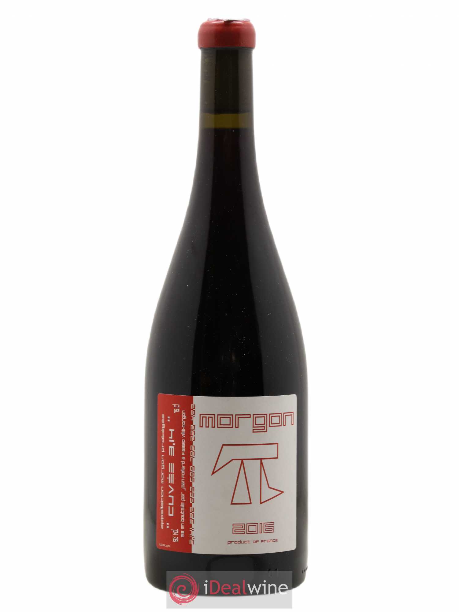 Morgon 3.14 Jean Foillard 2016 - Lot de 1 bouteille - 0