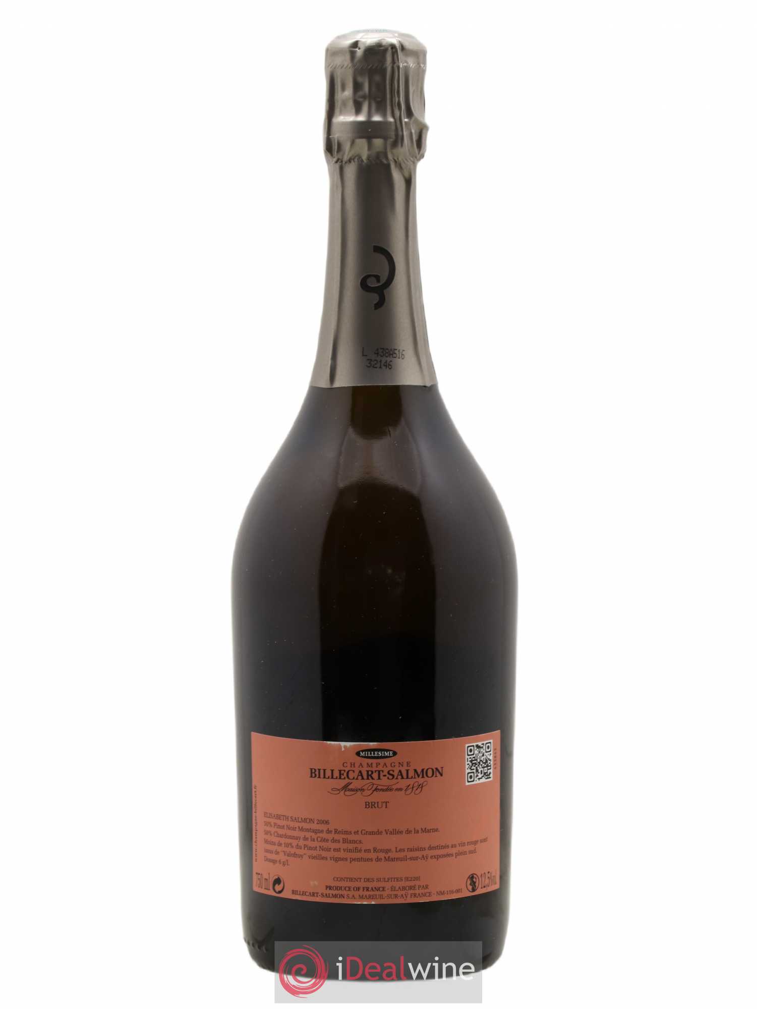 Elisabeth Salmon Billecart-Salmon 2006 - Lot de 1 bouteille - 1