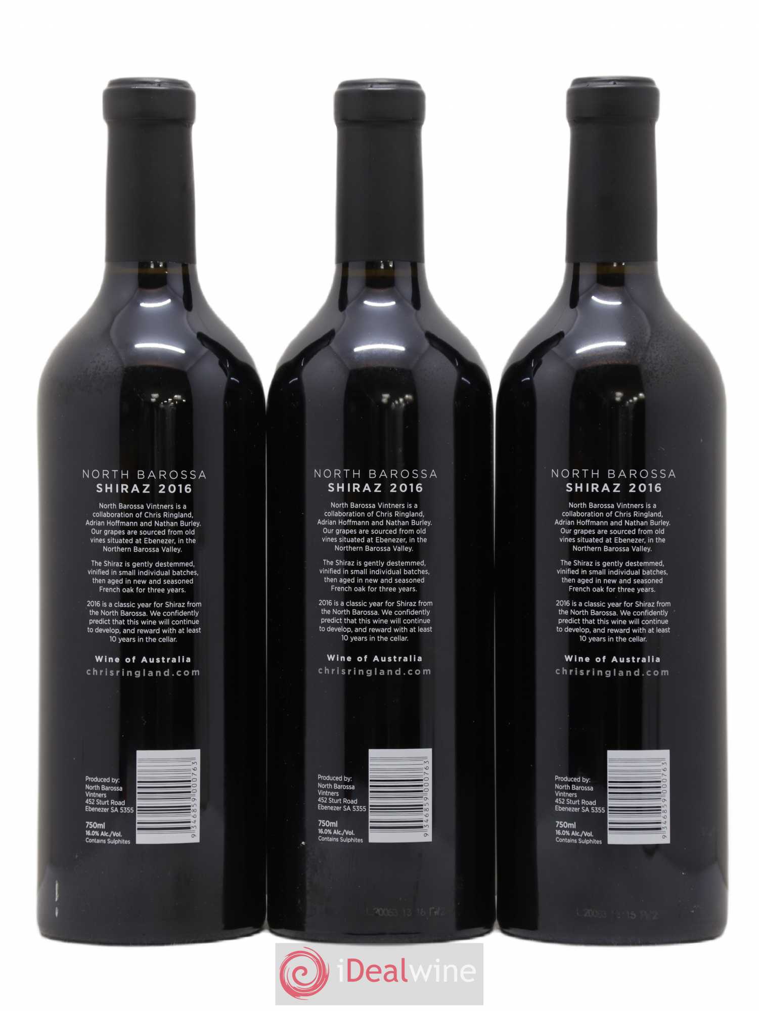 Australie Barossa Valley Domaine Chris Ringland North Barossa 2016 - Lot of 3 bottles - 1