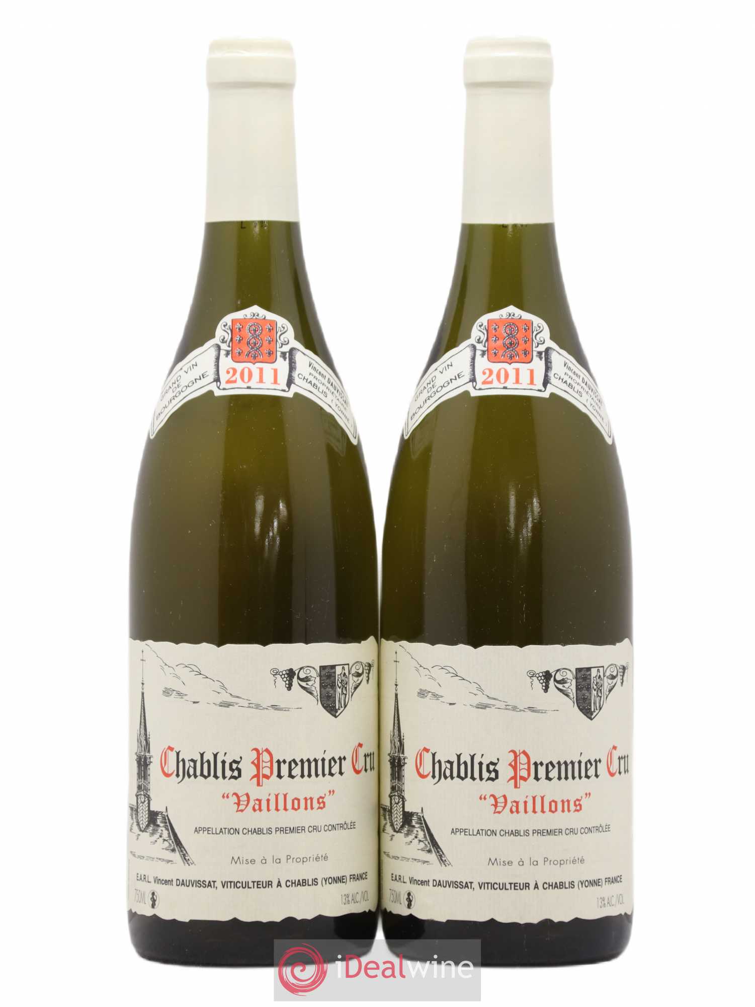 Chablis 1er Cru Vaillons Vincent Dauvissat (Domaine) 2011 - Lot de 2 bouteilles - 0