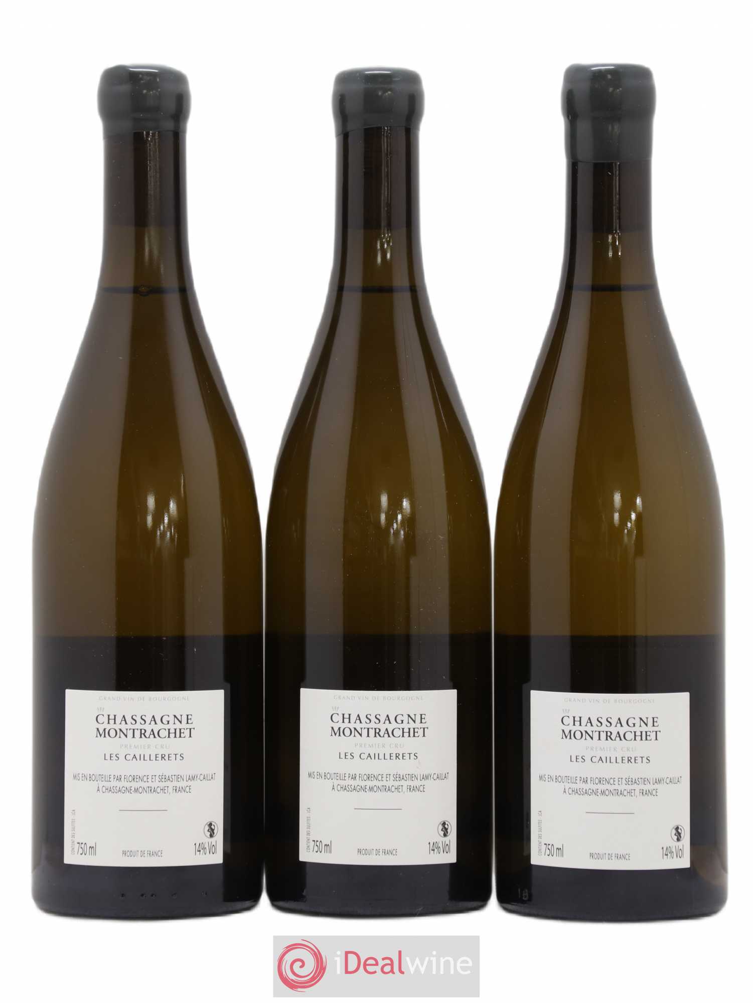 Chassagne-Montrachet 1er Cru Les Caillerets Lamy-Caillat (Domaine) 2019 - Lot de 3 bouteilles - 1