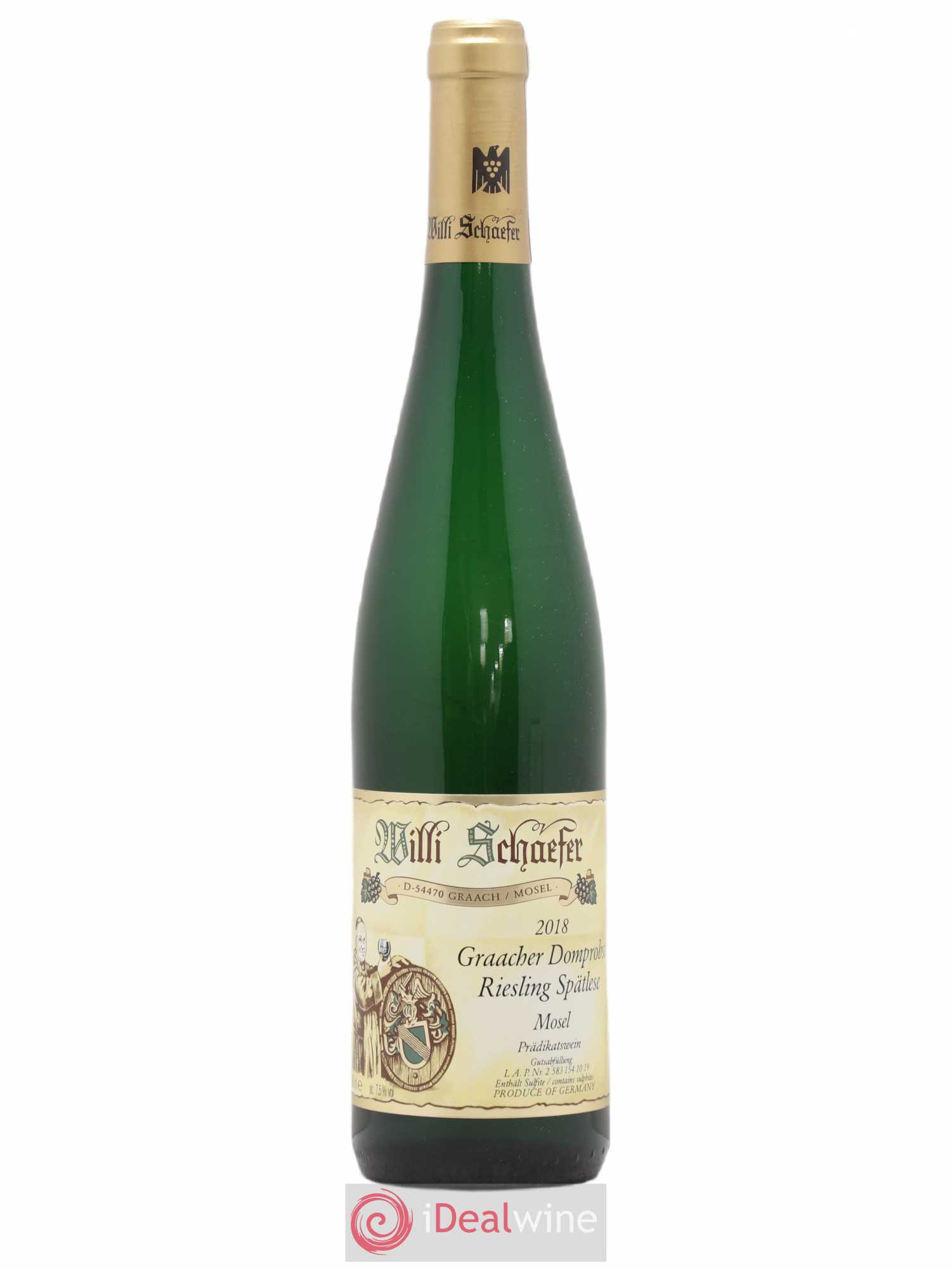 Riesling Willi Schaefer Graacher Domprobst Spatlese 05 2018 - Lot de 1 bouteille - 0