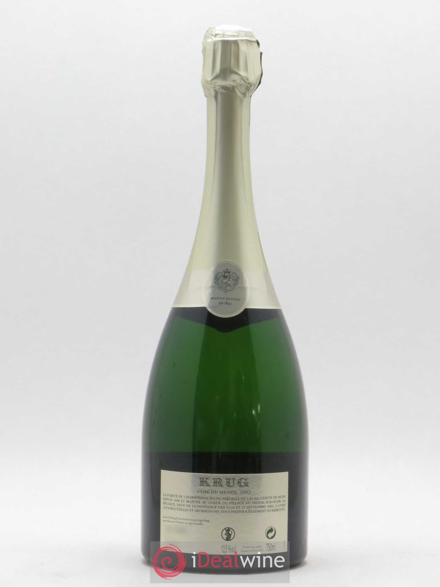 Clos du Mesnil Krug 2002 - Lot of 1 bottle - 1
