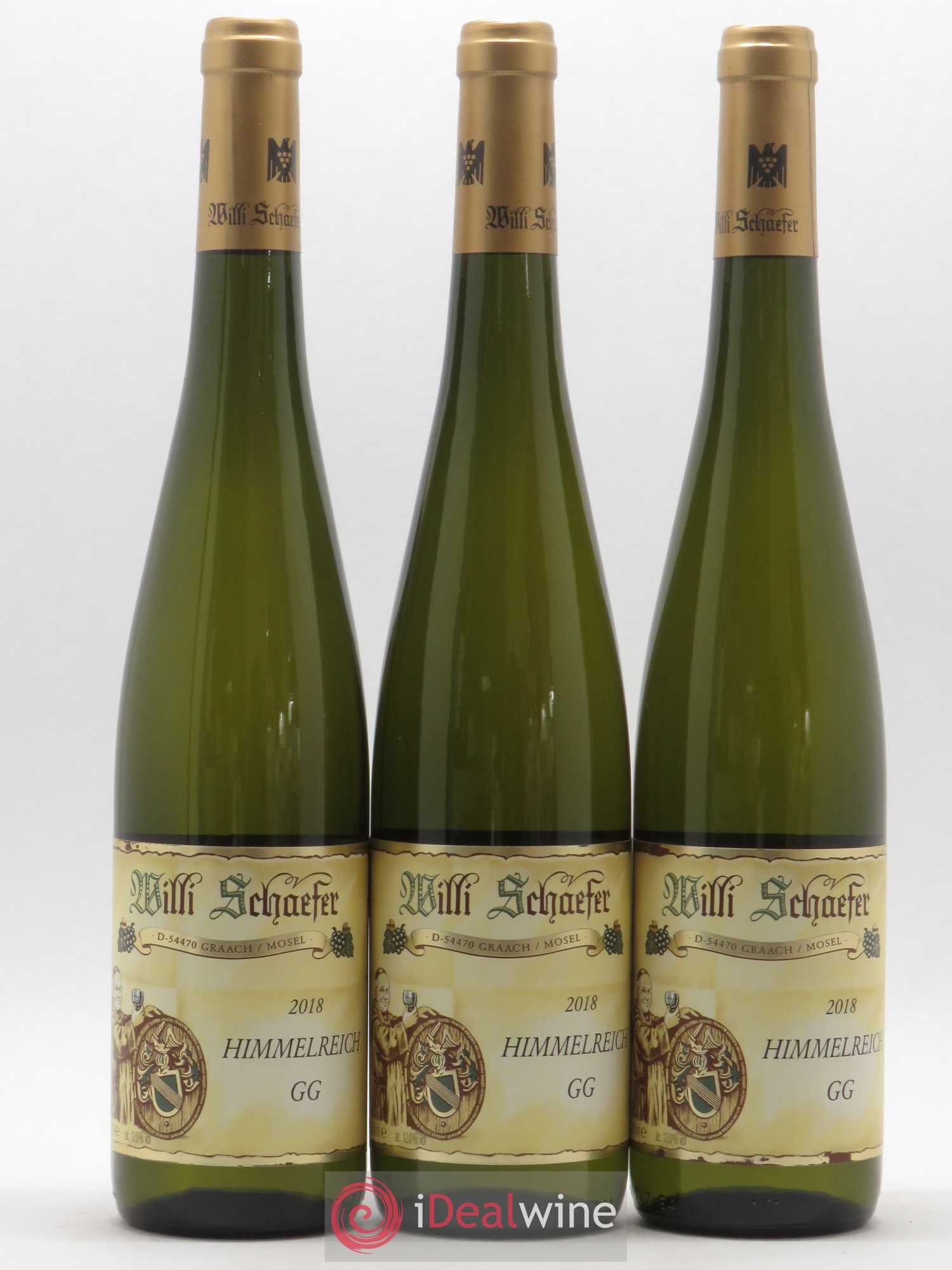 Allemagne Mosel-Saar Weingut Willi Schaefer Graacher Himmelreich Riesling trocken Grosses Gewachs 2018 - Posten von 3 Flaschen - 0