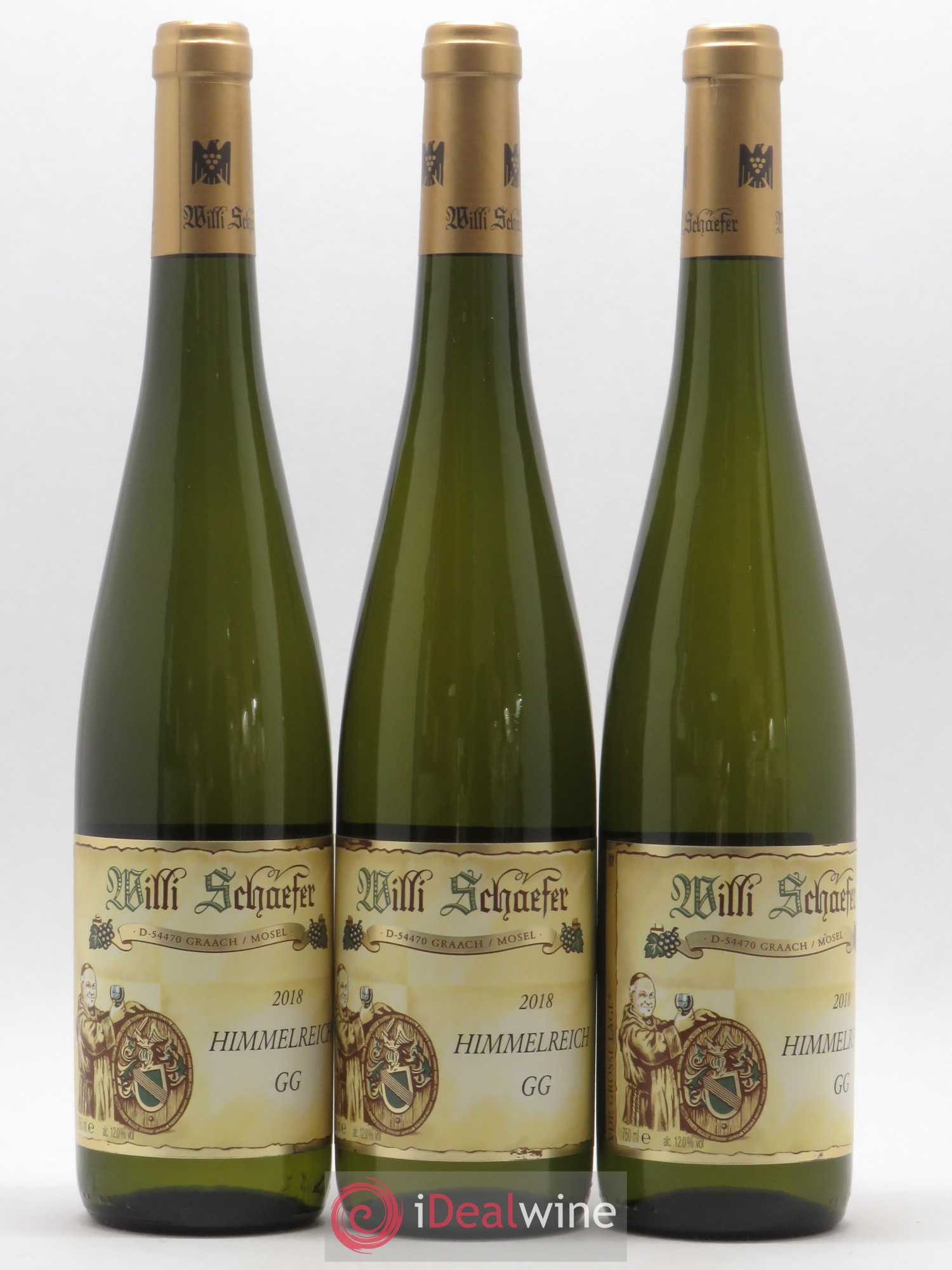 Allemagne Mosel-Saar Weingut Willi Schaefer Graacher Himmelreich Riesling Grosses Gewachs 2018 - Posten von 3 Flaschen - 0