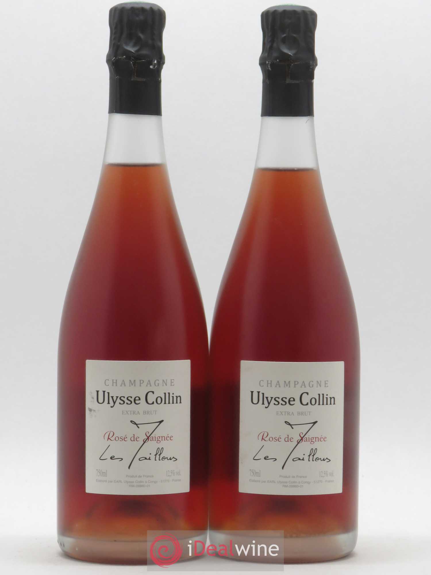 Champagne - Rosé de Saignée Extra Brut Les Maillons Ulysse Colin - Posten von 2 Flaschen - 0