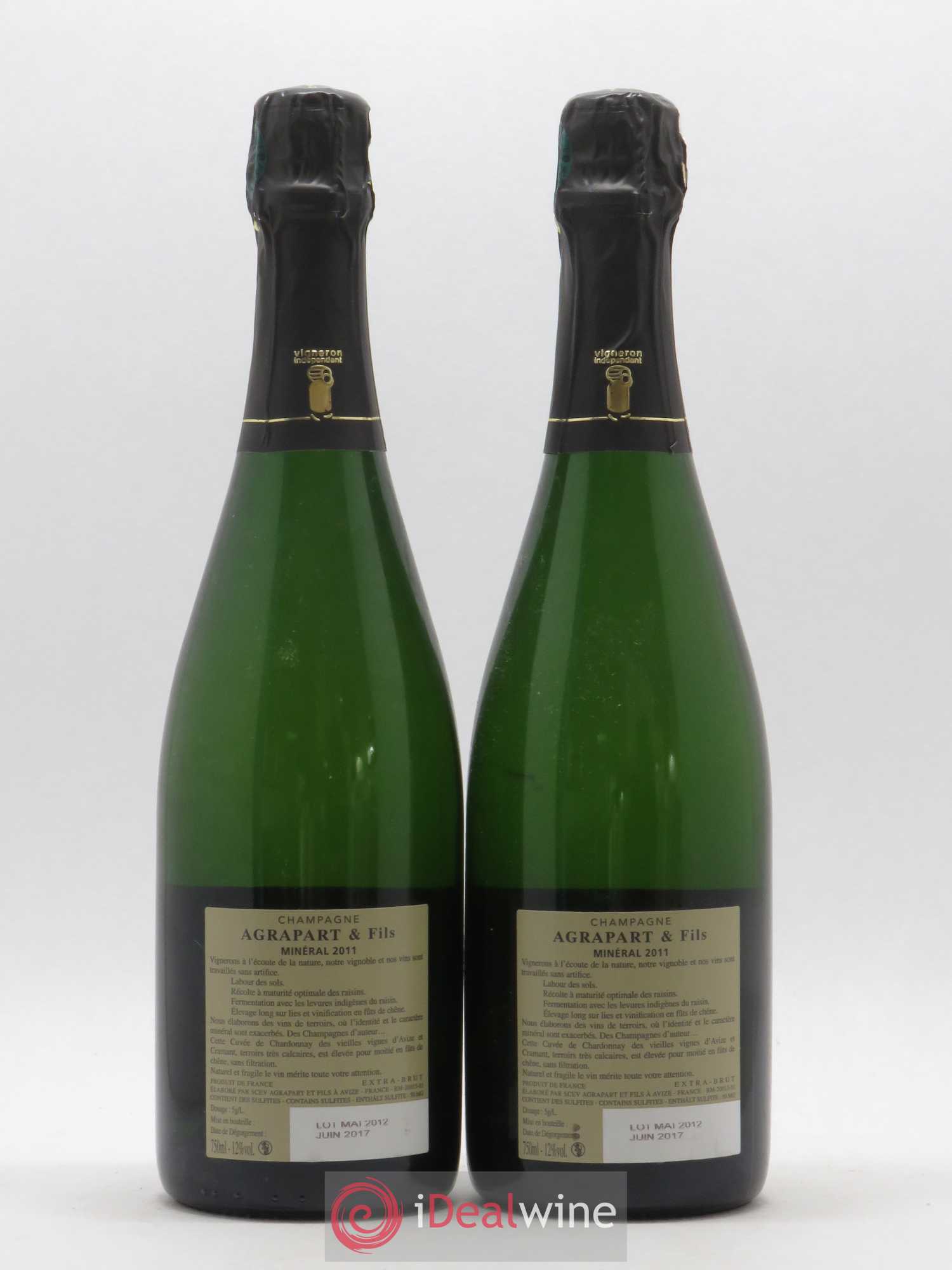 Minéral Blanc de Blancs Extra-Brut Agrapart & Fils 2011 - Lot de 2 bouteilles - 1