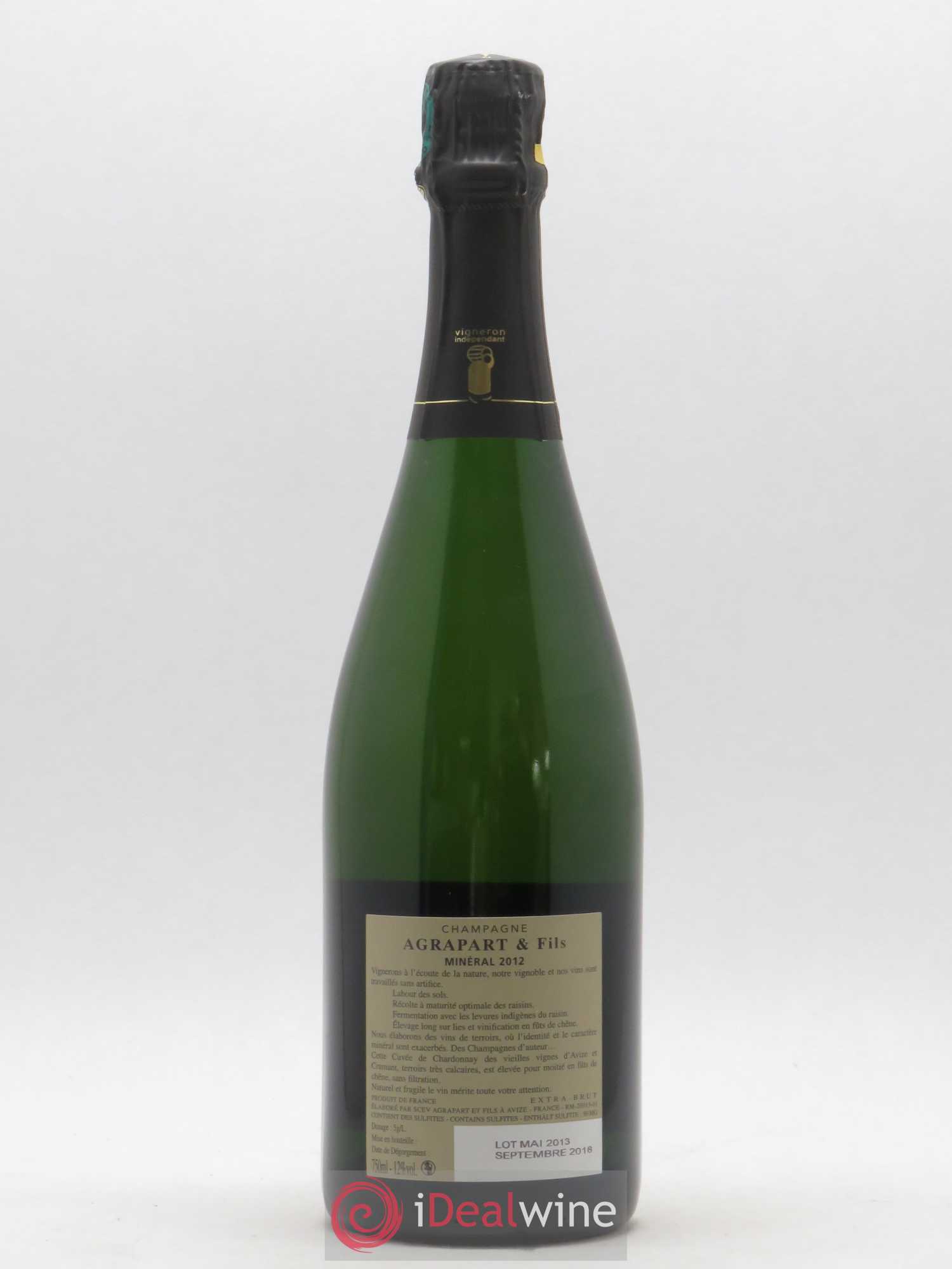 Minéral Blanc de Blancs Extra-Brut Agrapart & Fils 2012 - Lot de 1 bouteille - 1