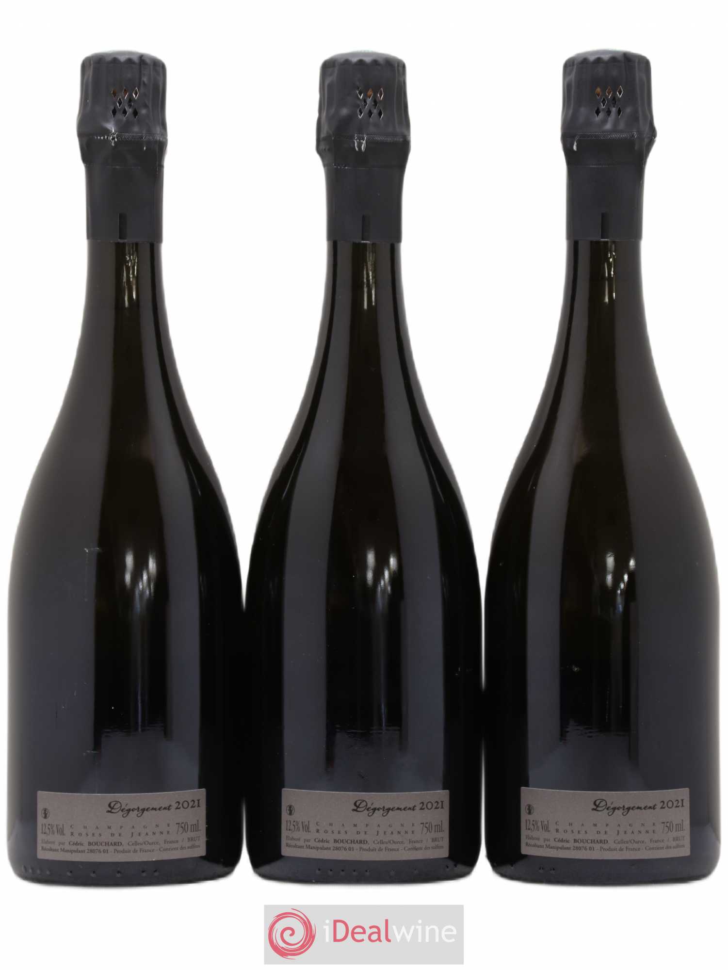 Roses de Jeanne Côte de Béchalin Blanc de Noirs Cédric Bouchard 2014 - Lot de 3 bouteilles - 1