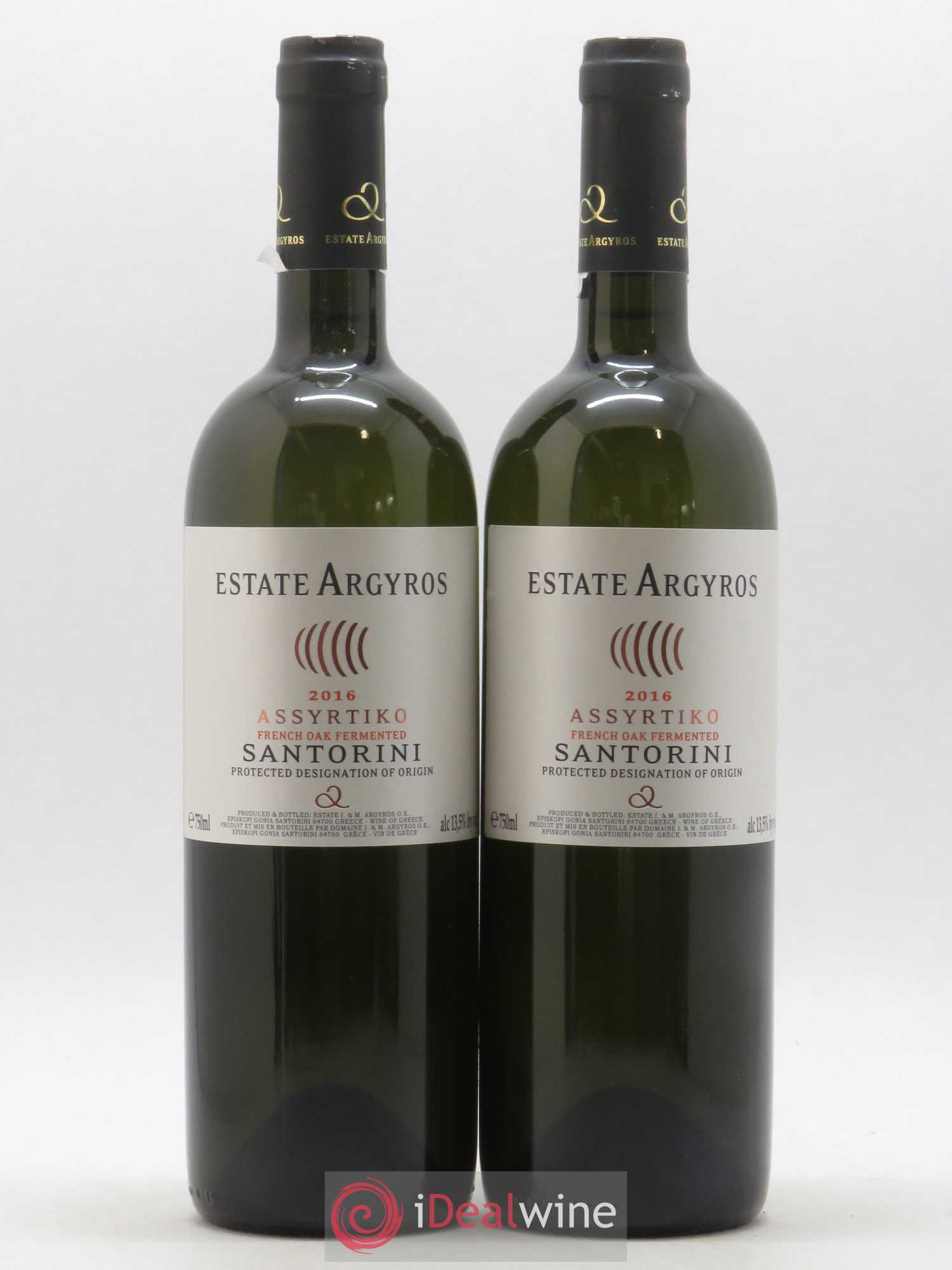 Vins Etrangers Grèce Santorin Assyrtiko Estate Argyros 2016 - Posten von 2 Flaschen - 0