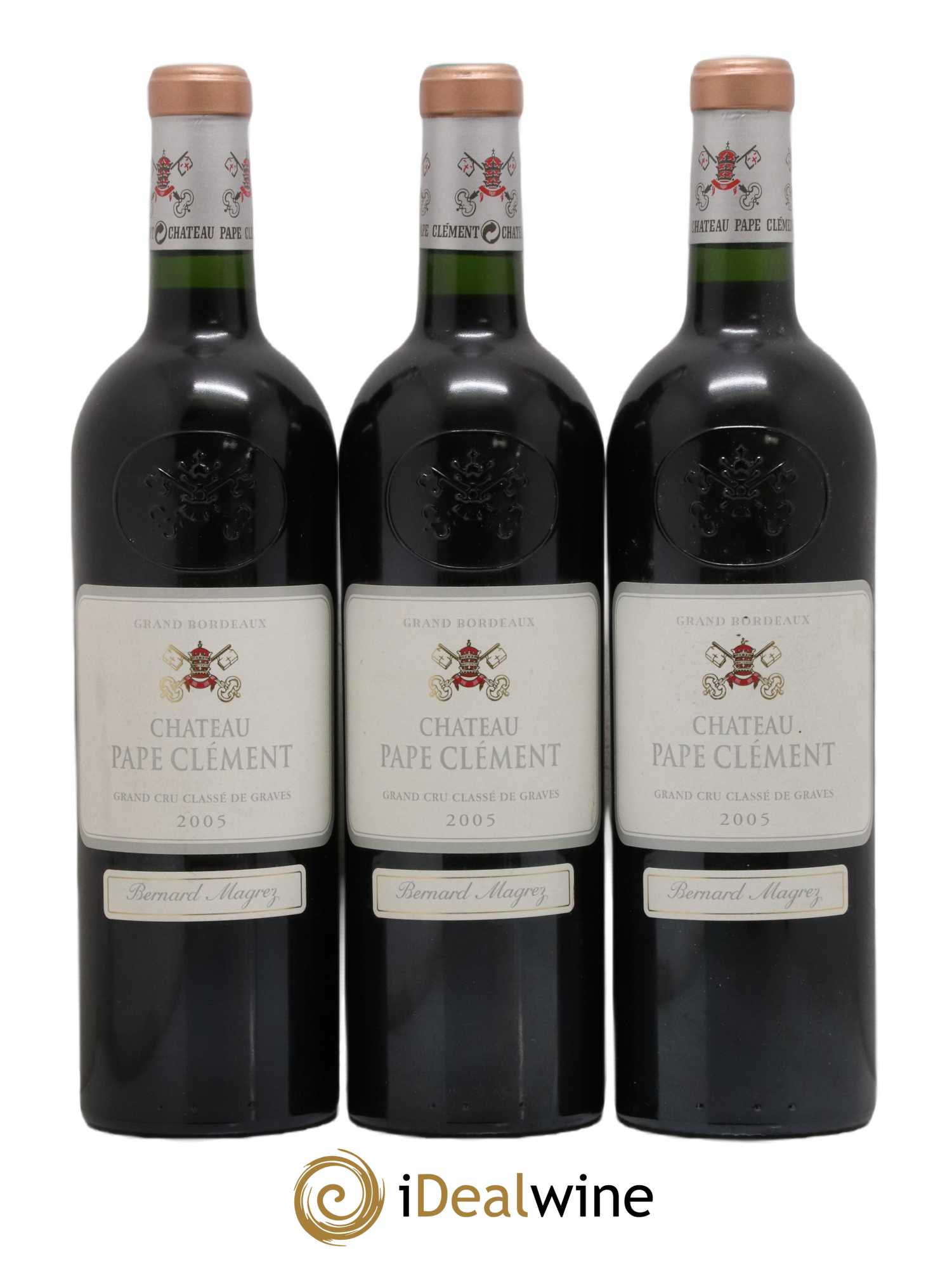 Château Pape Clément Cru Classé de Graves 2005 - Lot de 3 bouteilles - 0