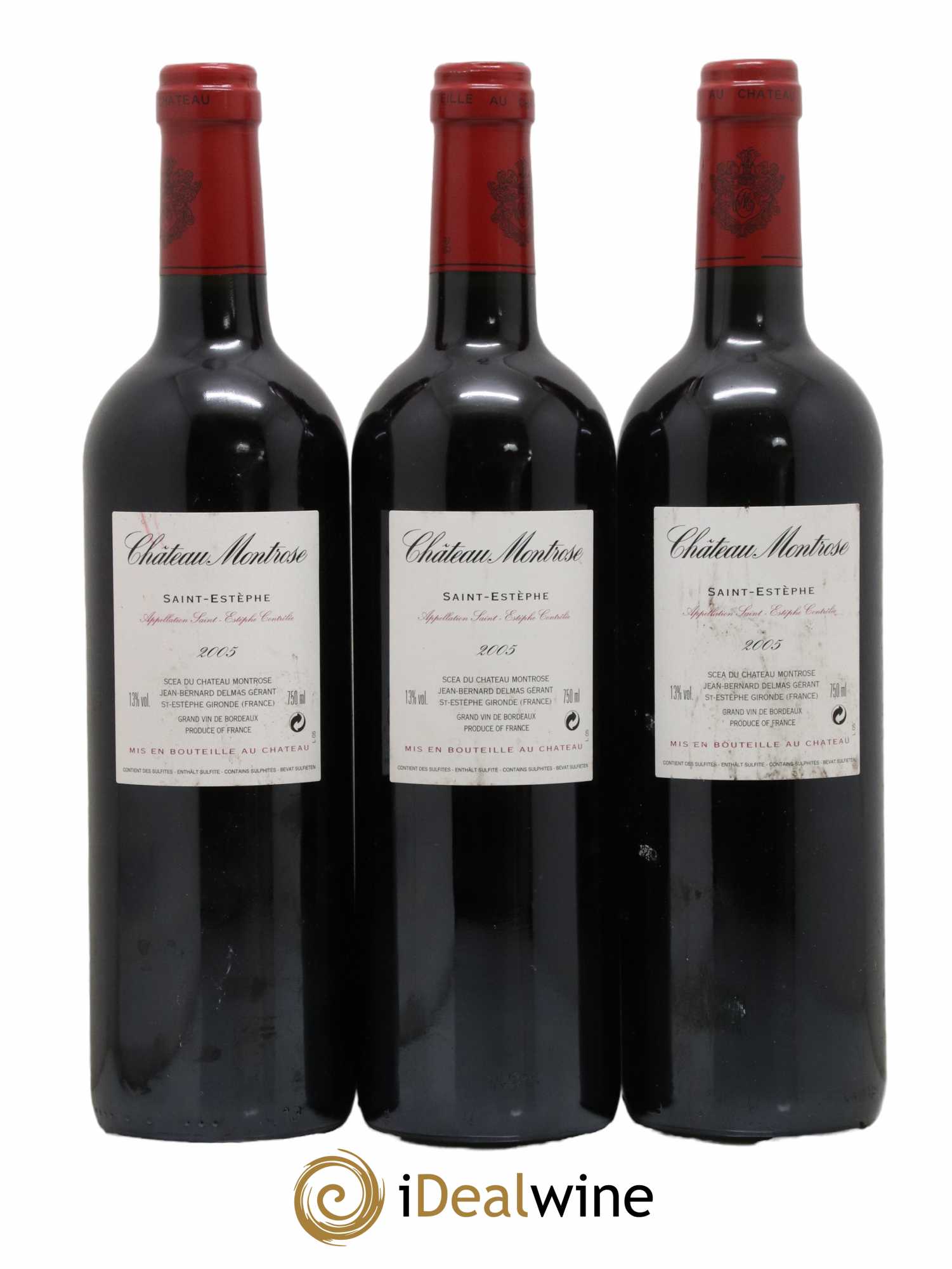 Château Montrose 2ème Grand Cru Classé 2005 - Lot de 3 bouteilles - 1