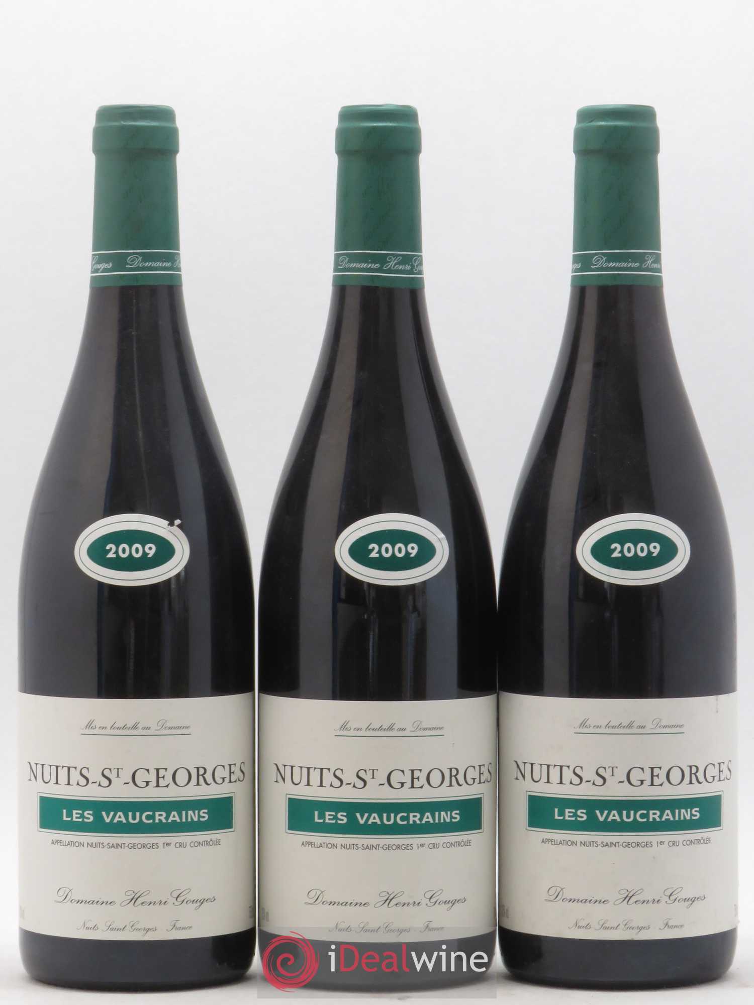 Nuits-Saint-Georges 1er Cru Les Vaucrains Henri Gouges 2009 - Lot de 3 bouteilles - 0