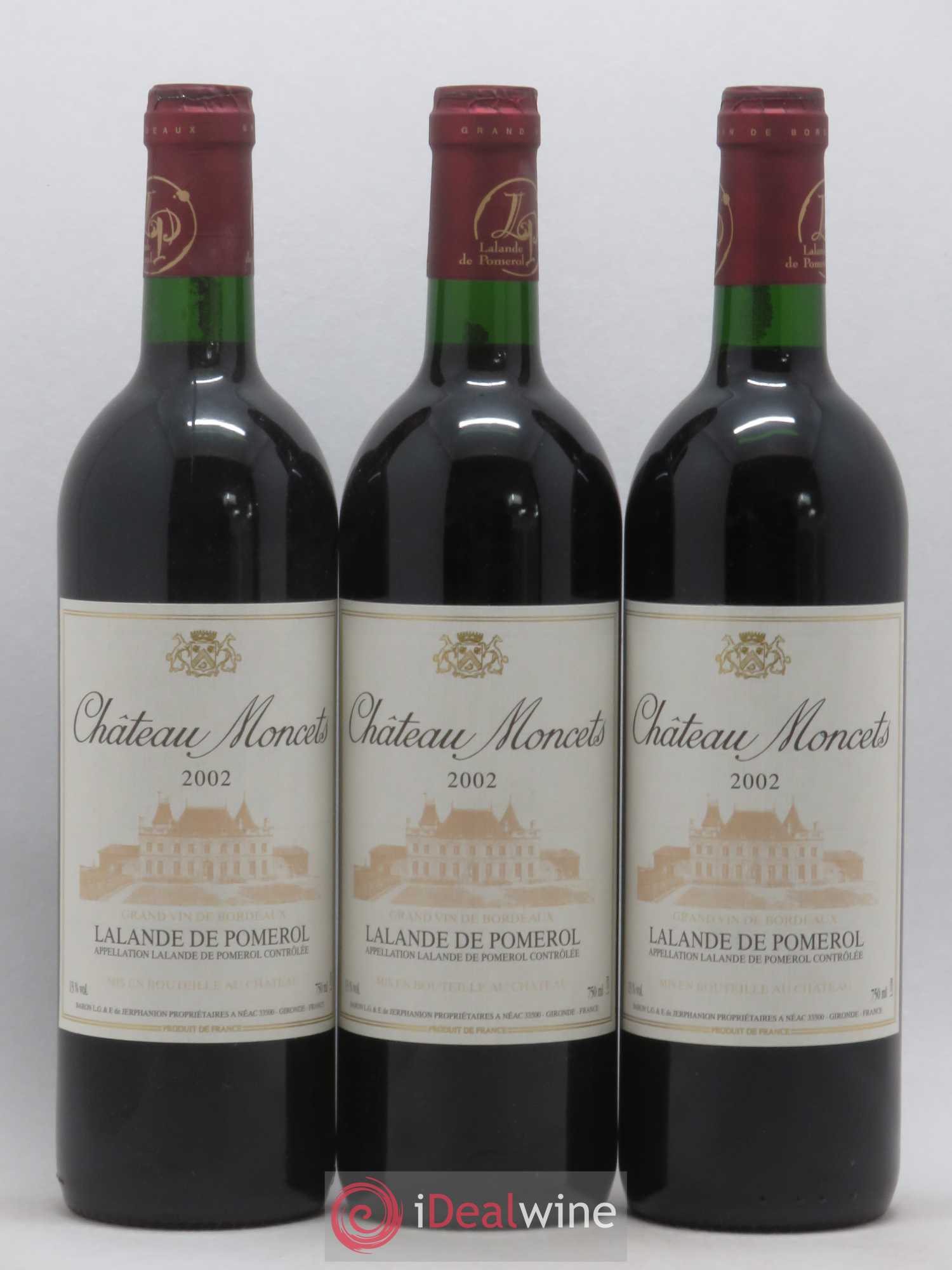 Lalande-de-Pomerol Château Moncets 2002 - Lot de 6 bouteilles - 1