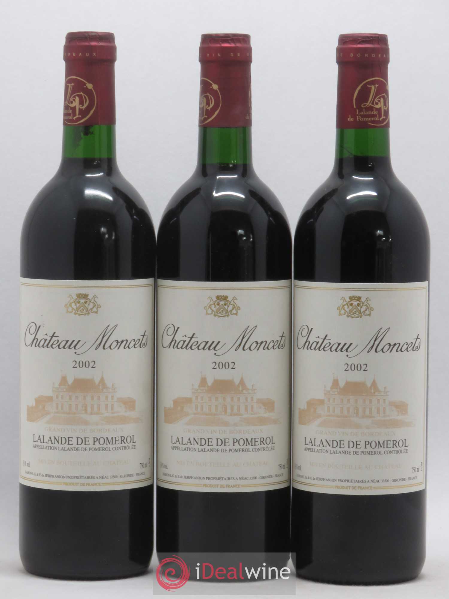 Lalande-de-Pomerol Château Moncets 2002 - Lot de 6 bouteilles - 2