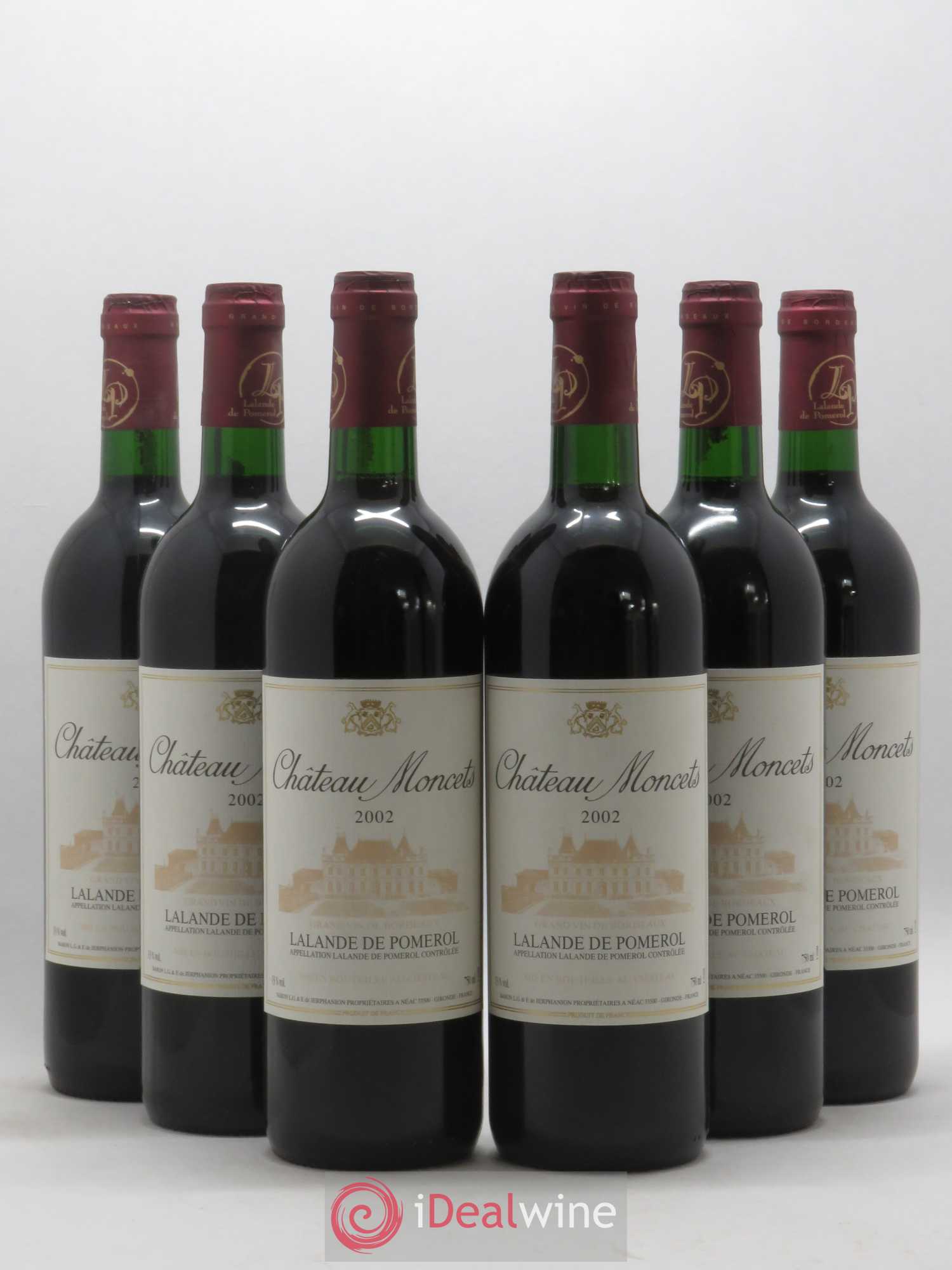 Lalande-de-Pomerol Château Moncets 2002 - Lot de 6 bouteilles - 0