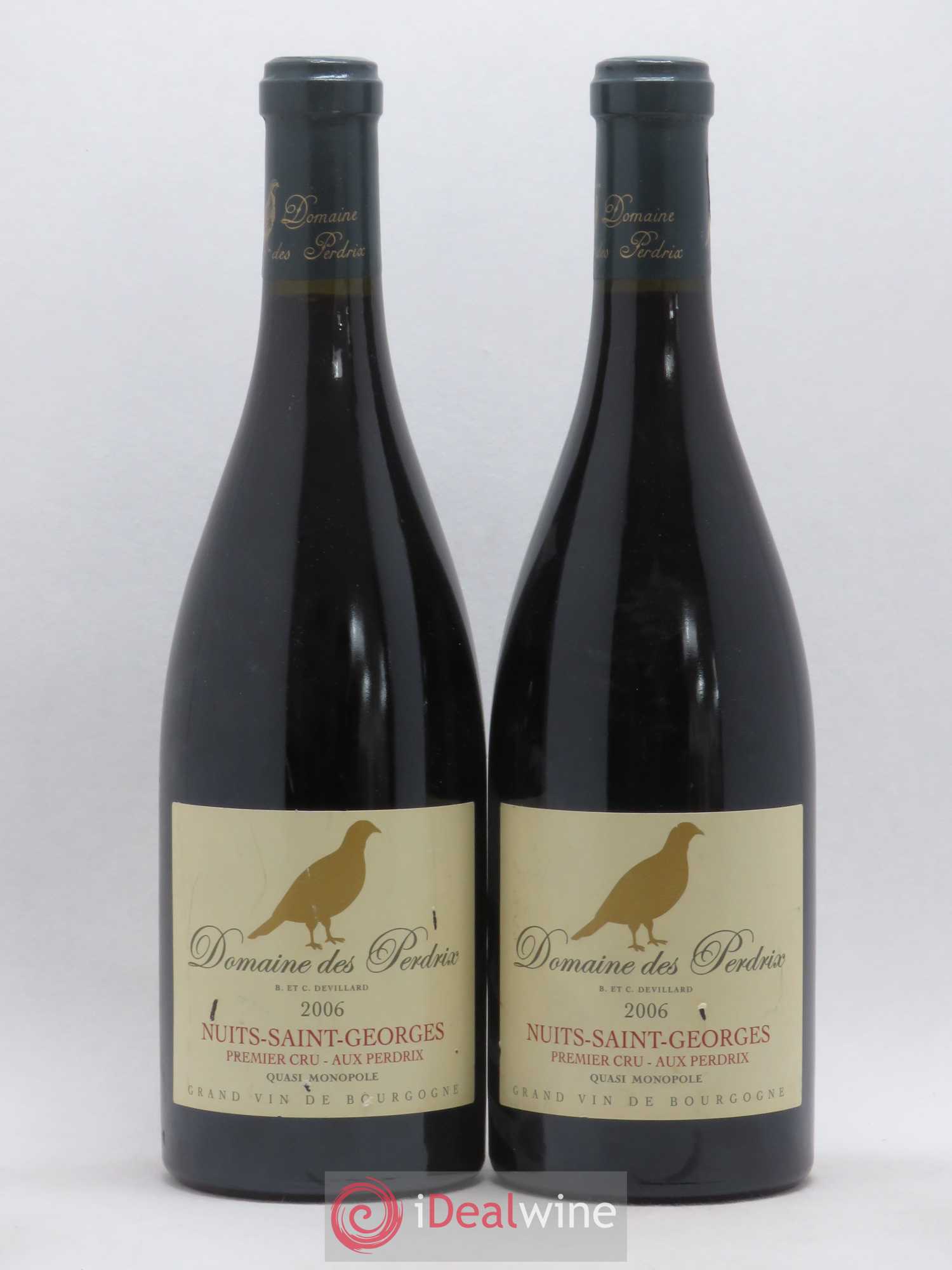 Nuits-Saint-Georges 1er Cru Aux Perdrix Perdrix (Domaine des) 2006 - Lot de 2 bouteilles - 0