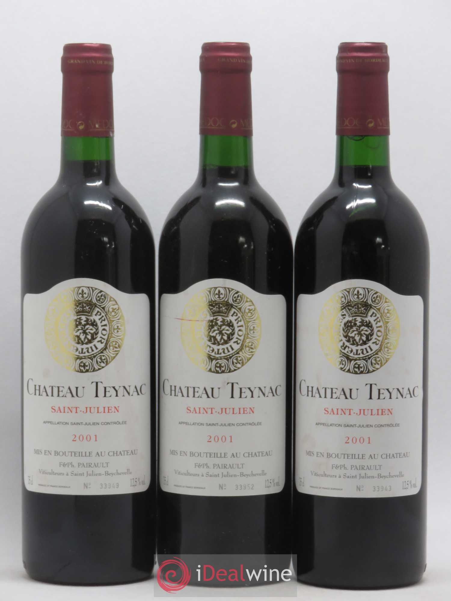 Château Teynac 2001 - Lot de 12 bouteilles - 1