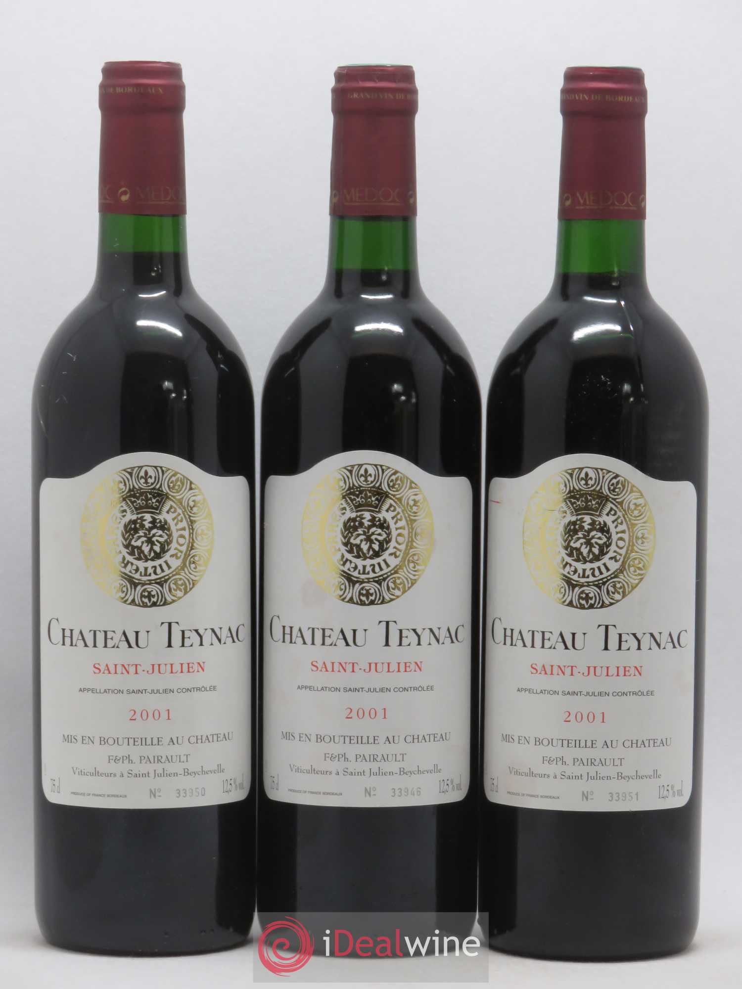 Château Teynac 2001 - Lot de 12 bouteilles - 2