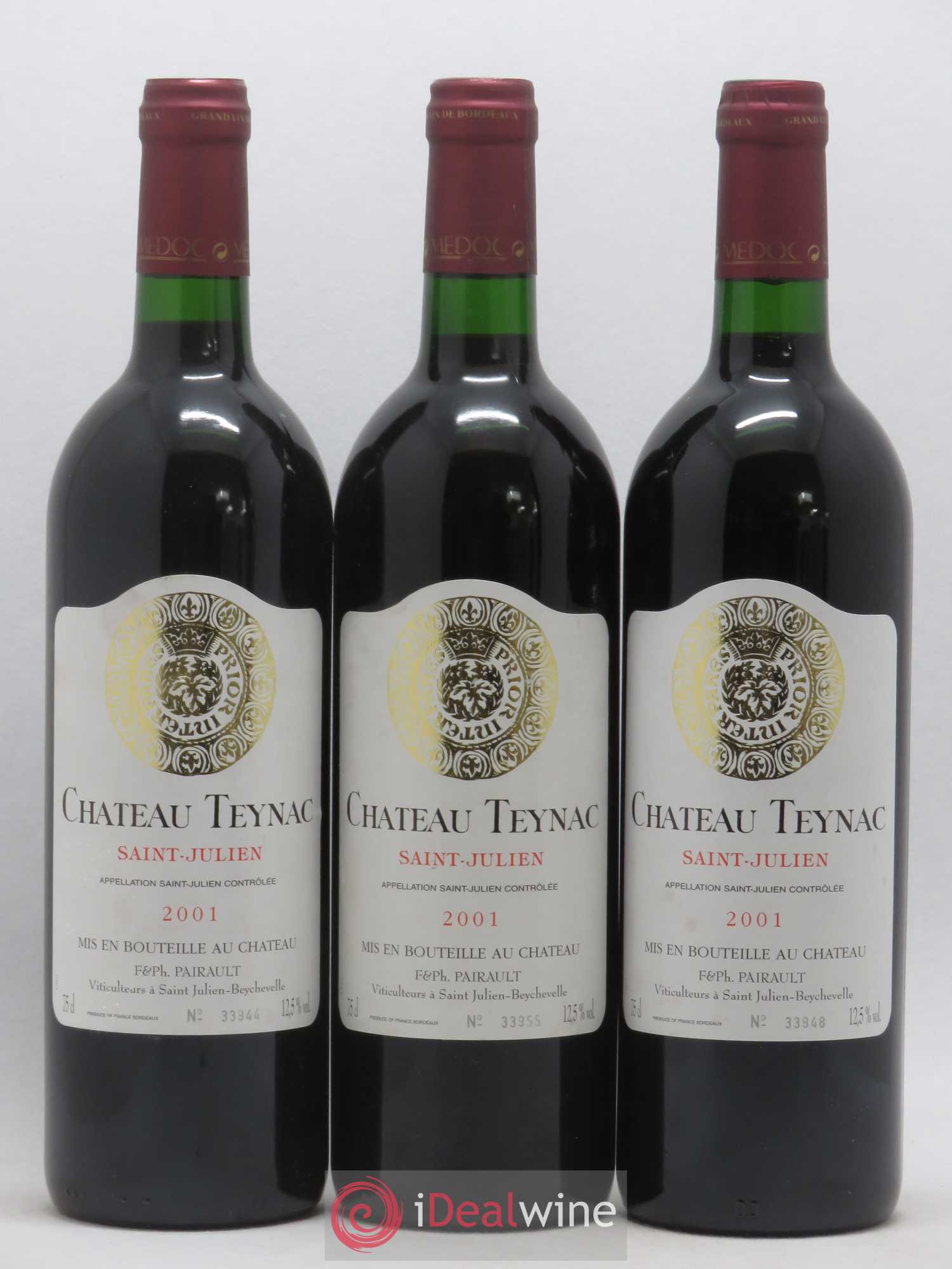 Château Teynac 2001 - Lot de 12 bouteilles - 3