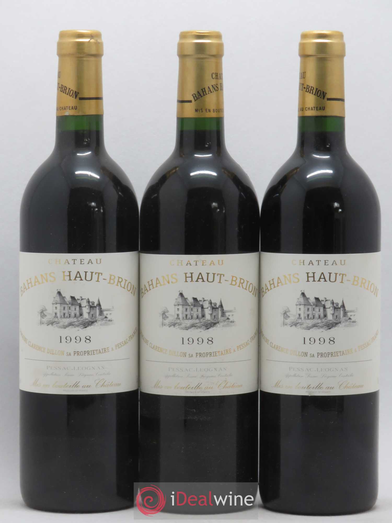 Clarence (Bahans) de Haut-Brion Second Vin 1998 - Lot de 3 bouteilles - 0
