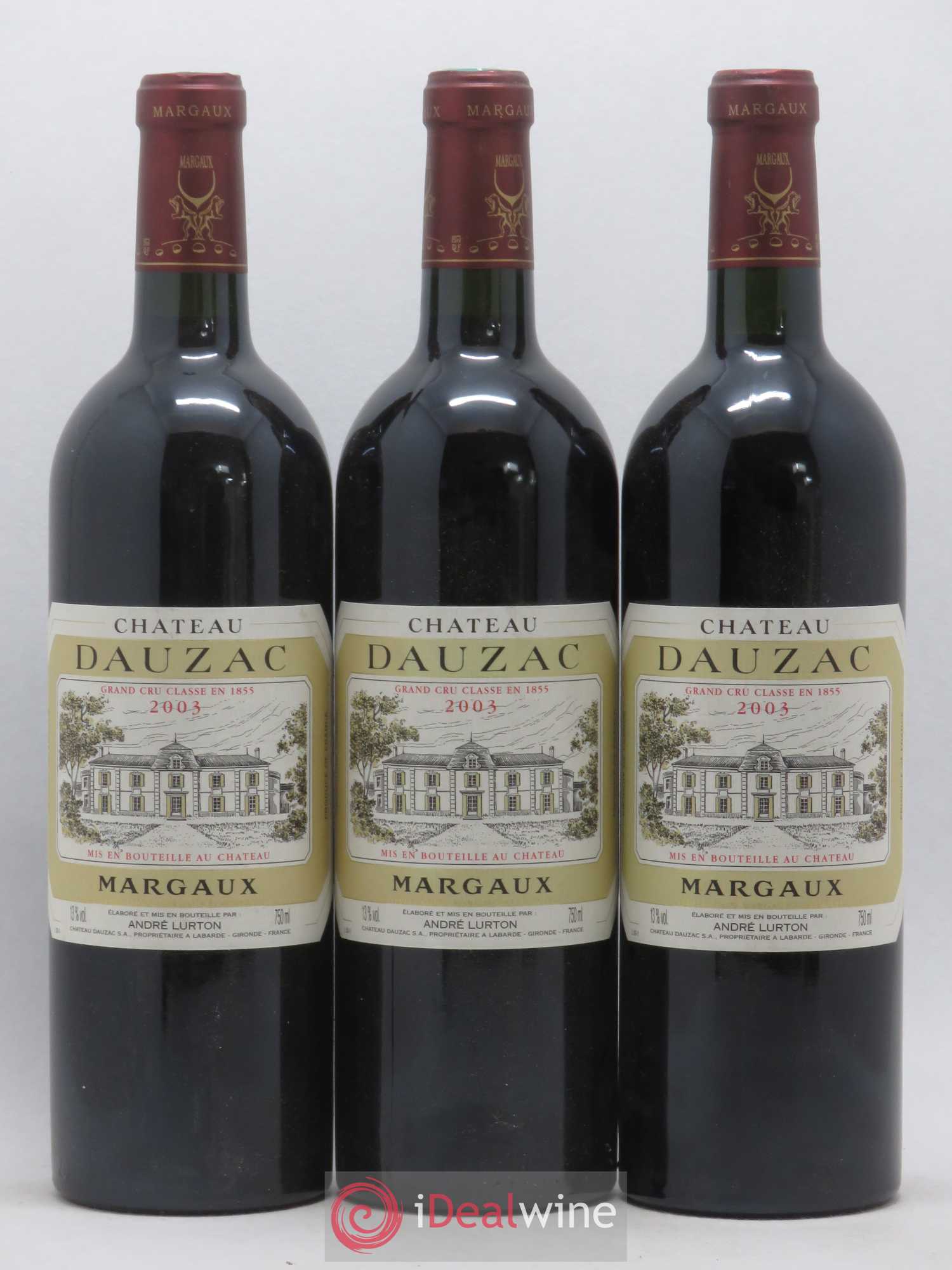 Château Dauzac 5ème Grand Cru Classé 2003 - Lot de 6 bouteilles - 1
