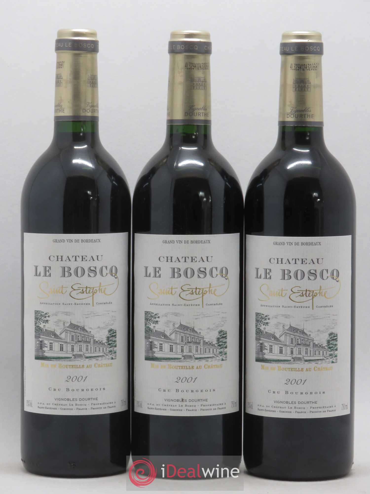 Château le Boscq Cru Bourgeois 2001 - Lot de 12 bouteilles - 1