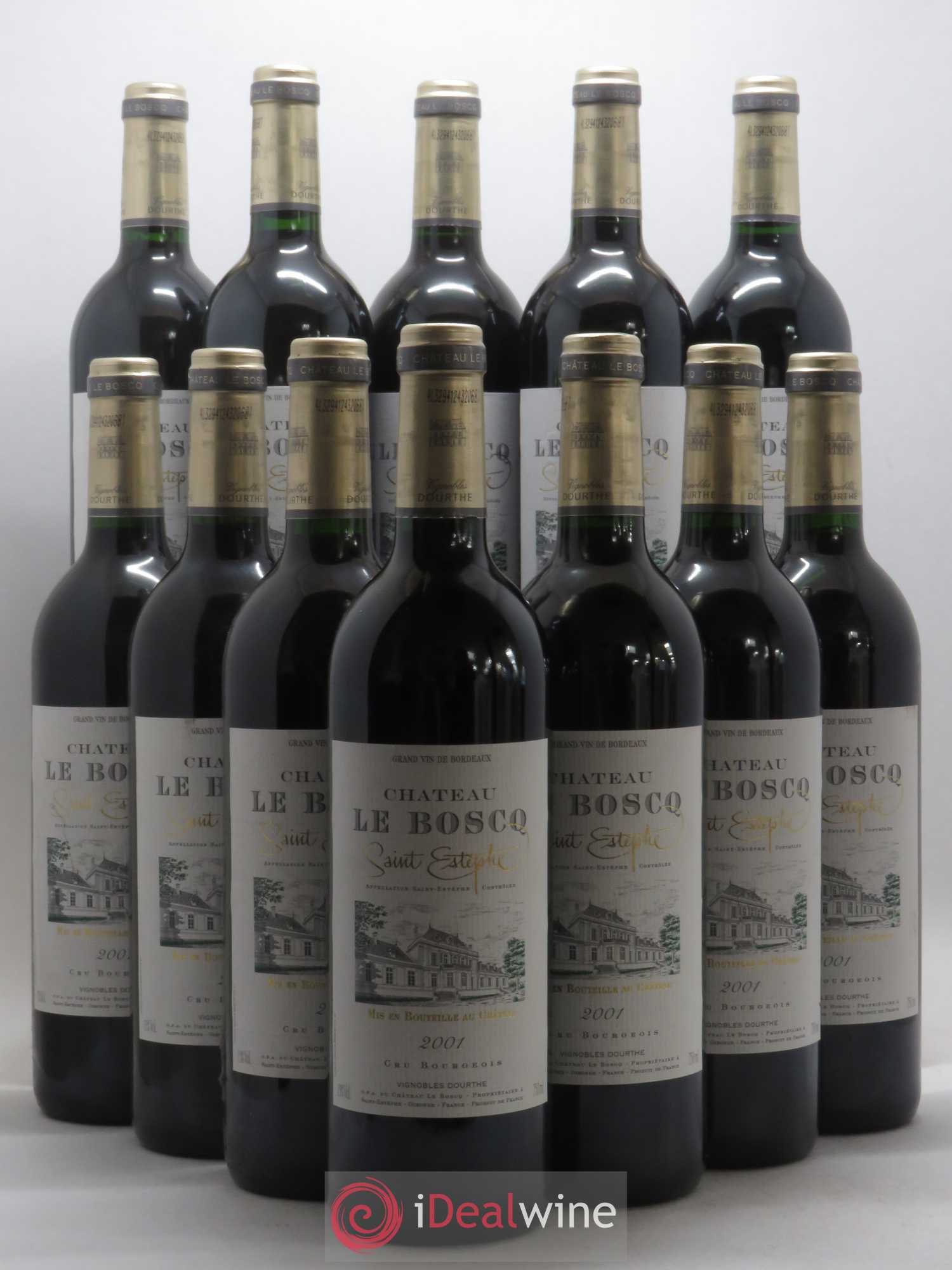 Château le Boscq Cru Bourgeois 2001 - Lot de 12 bouteilles - 0