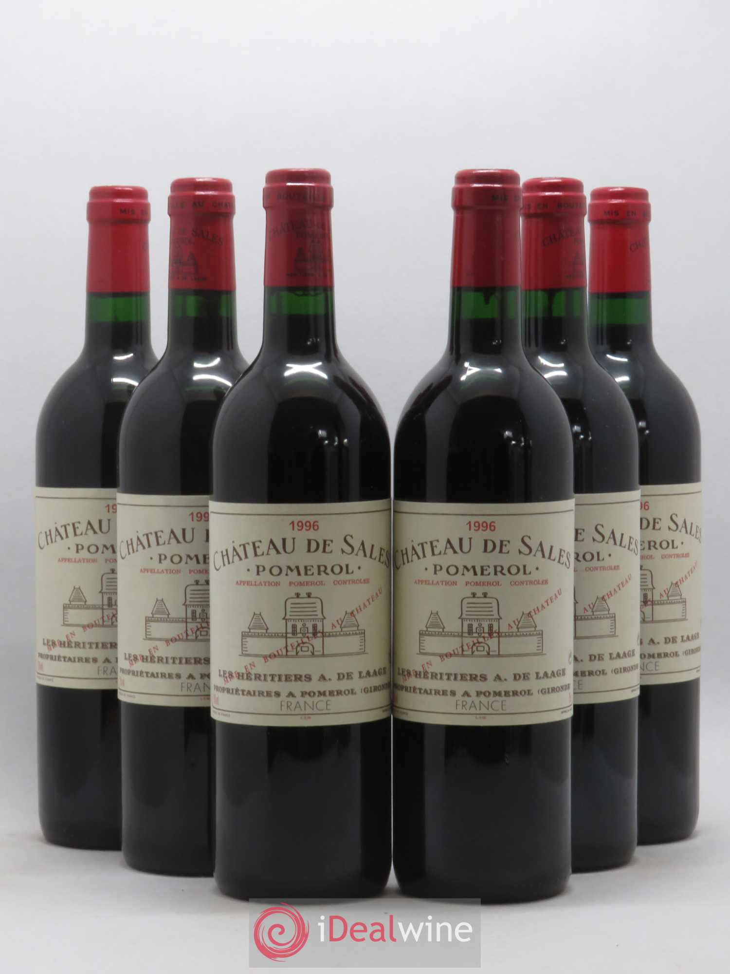 Château de Sales 1996 - Lot de 6 bouteilles - 0