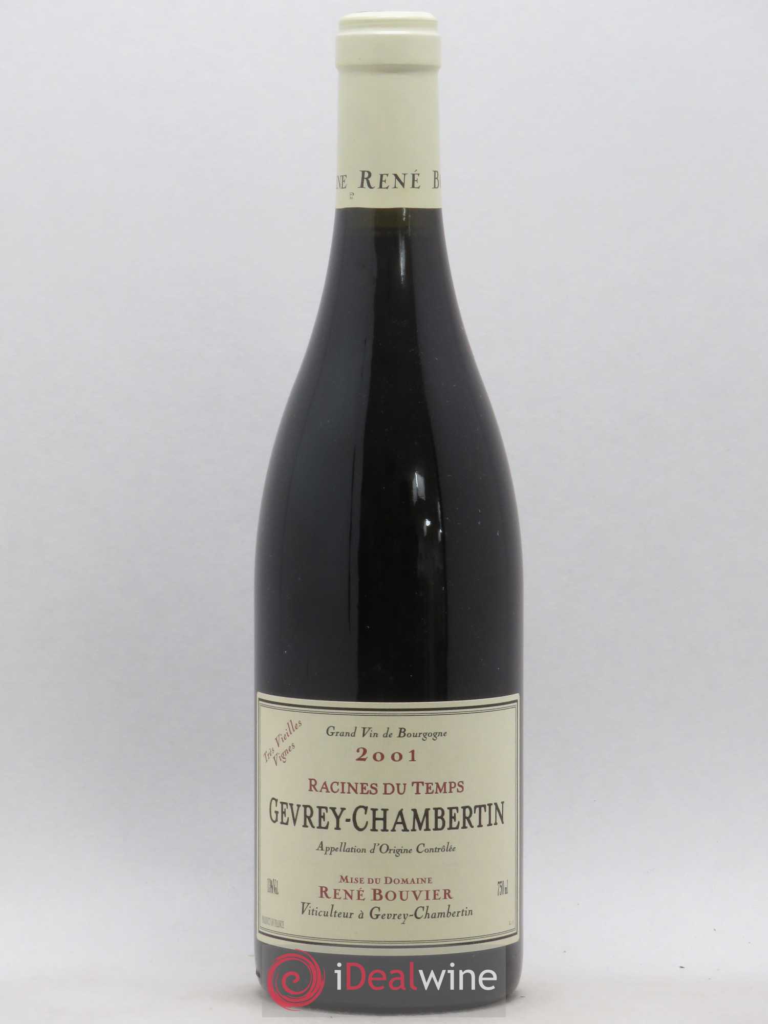 Gevrey-Chambertin Racines Du Temps Très Vieilles Vignes René Bouvier 2001 - Posten von 1 Flasche - 0