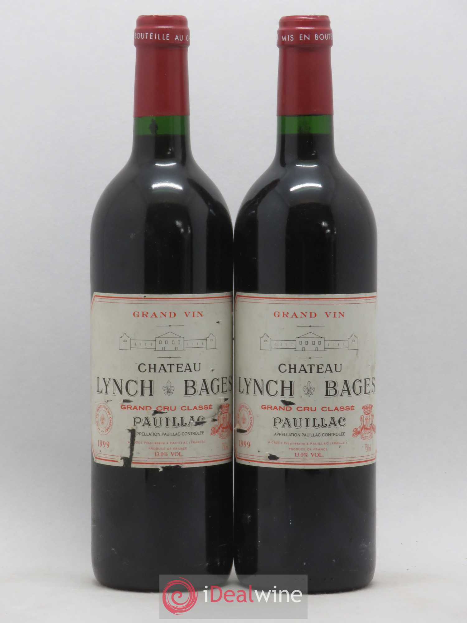 Château Lynch Bages 5ème Grand Cru Classé 1999 - Lot de 2 bouteilles - 0